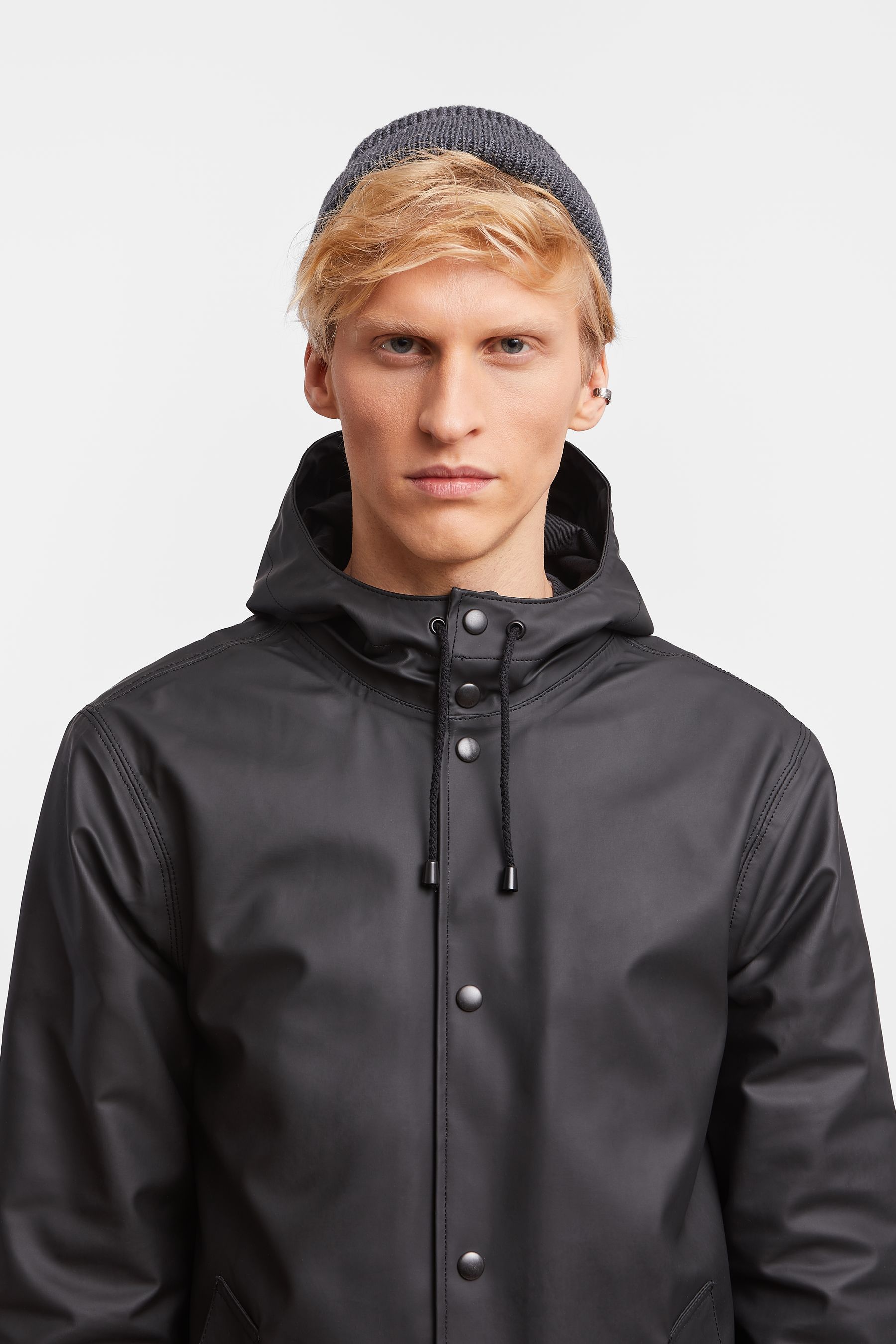 stutterheim arholma raincoat black men jackets raincoats