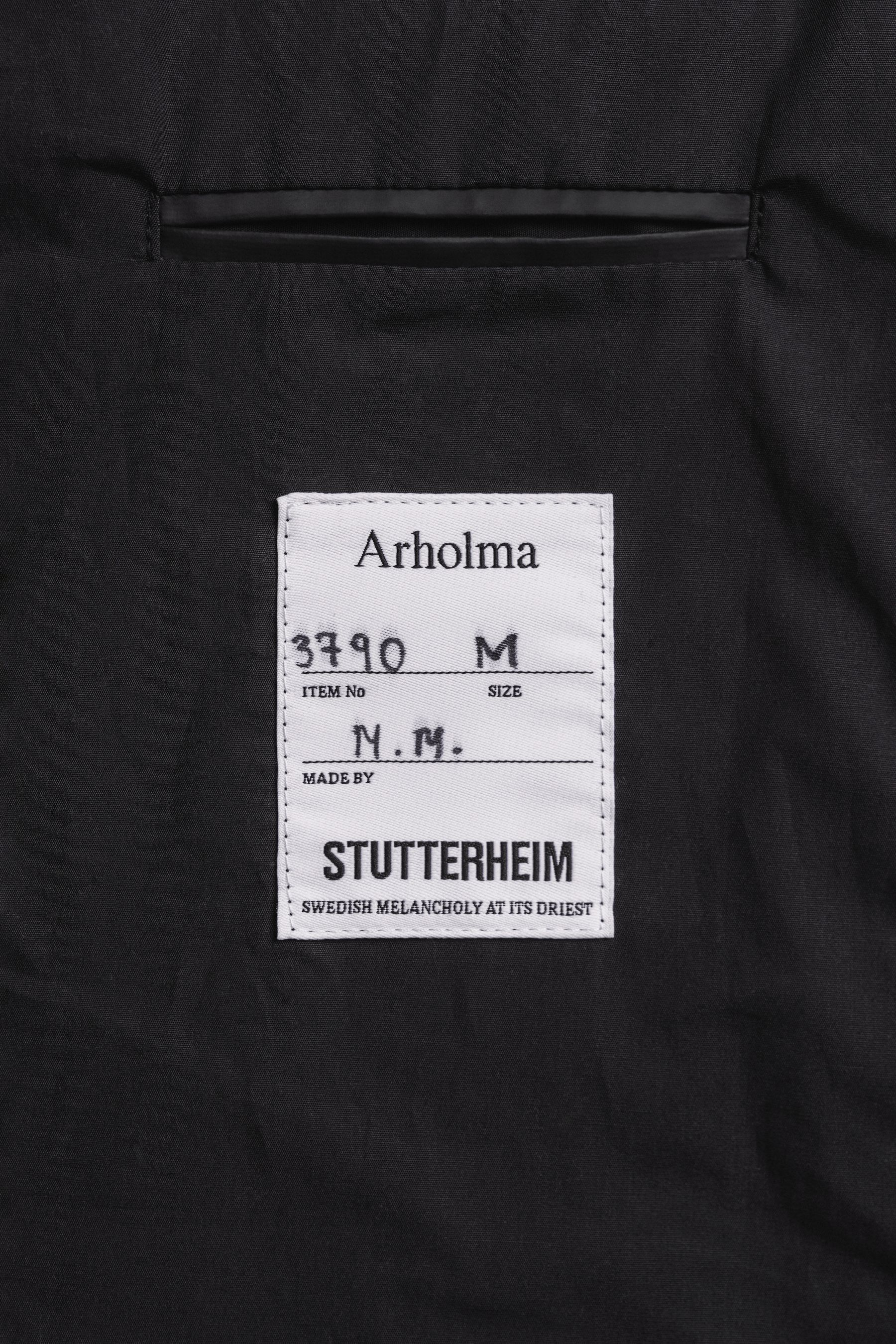 stutterheim arholma raincoat black men jackets raincoats