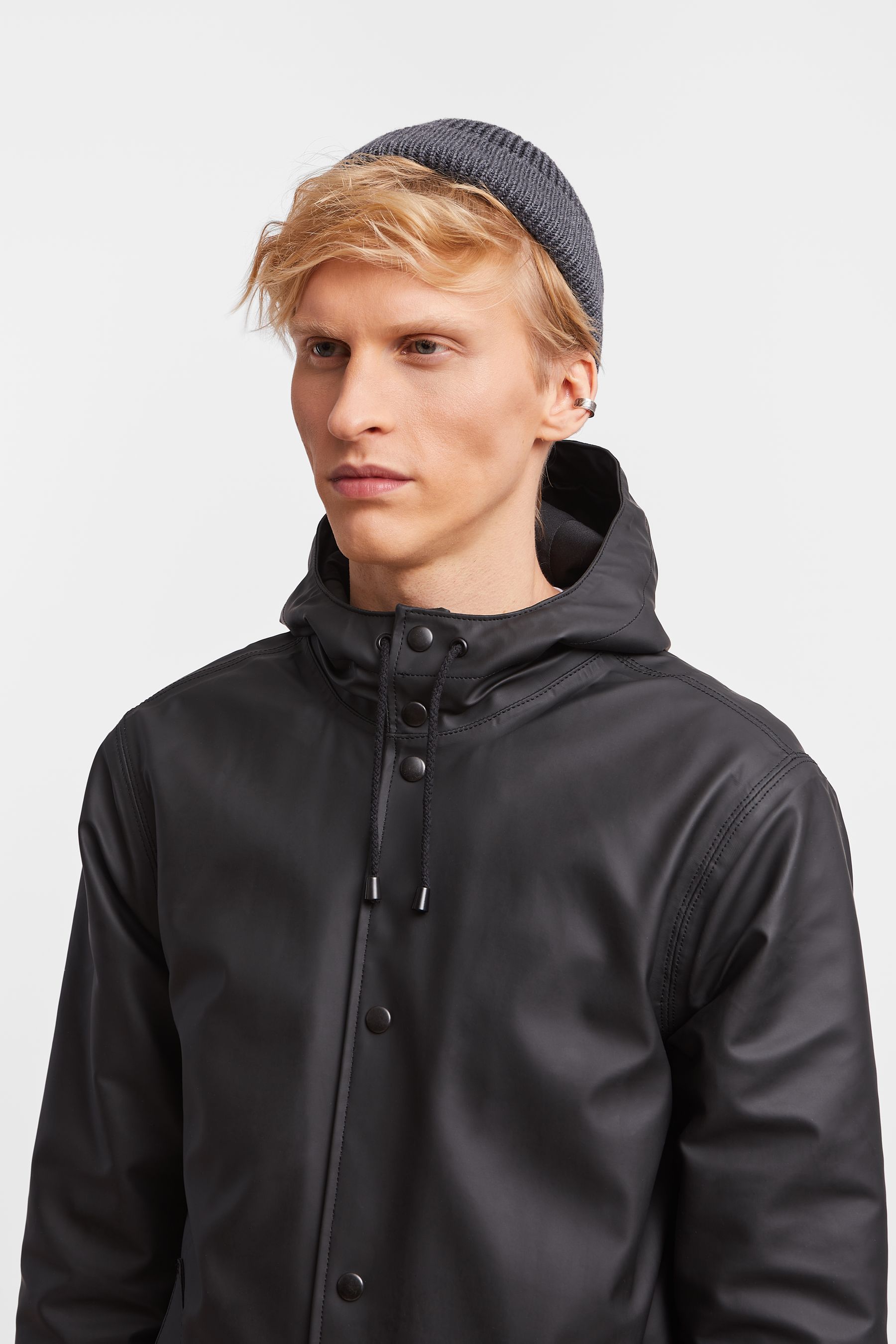 stutterheim arholma raincoat black men jackets raincoats