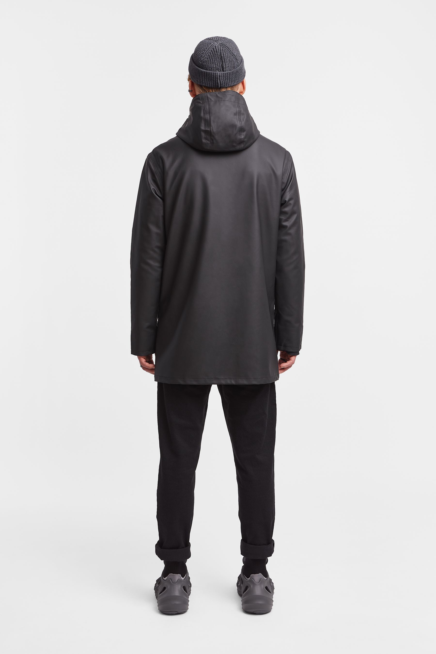 stutterheim arholma raincoat black men jackets raincoats