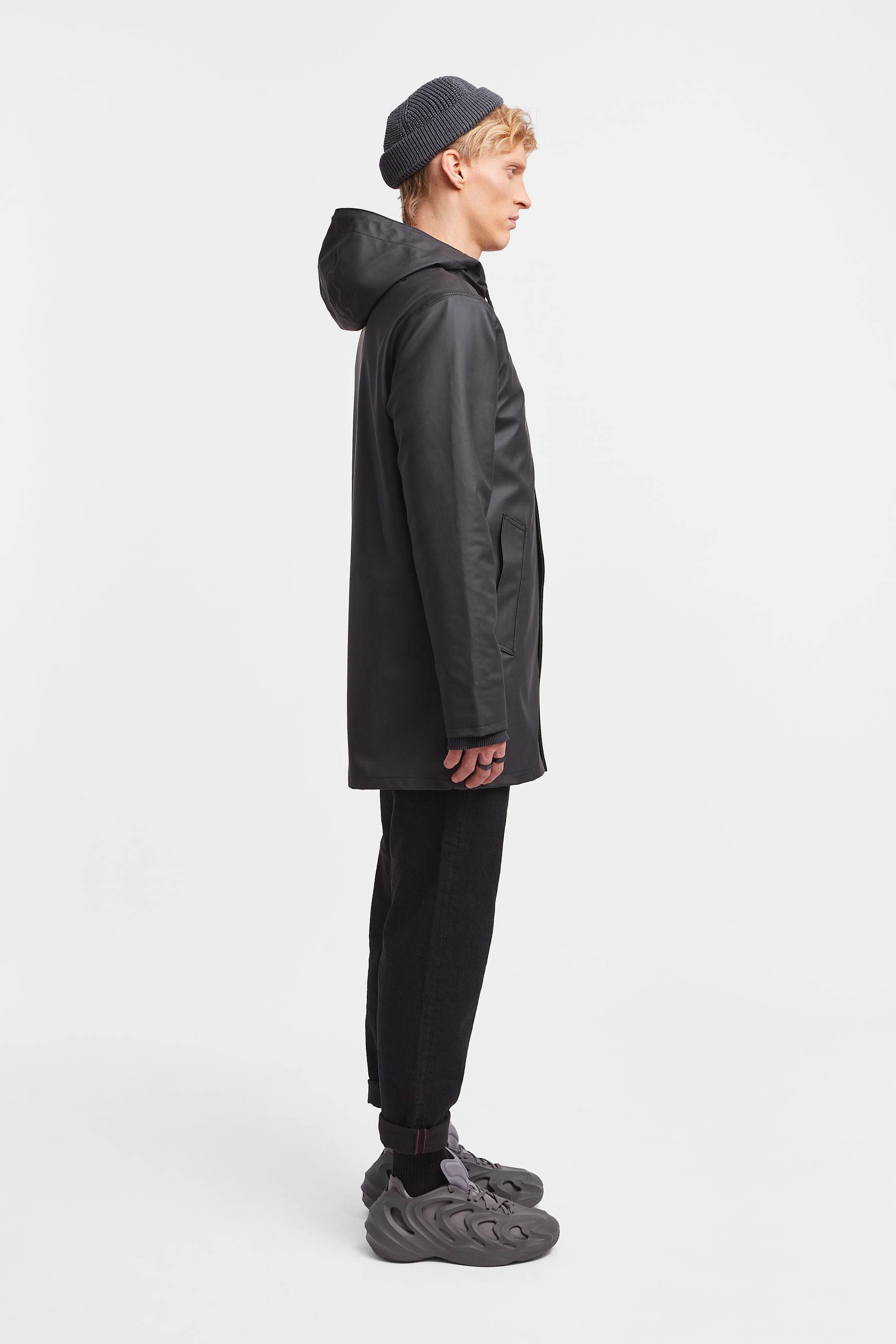 stutterheim arholma raincoat black men jackets raincoats