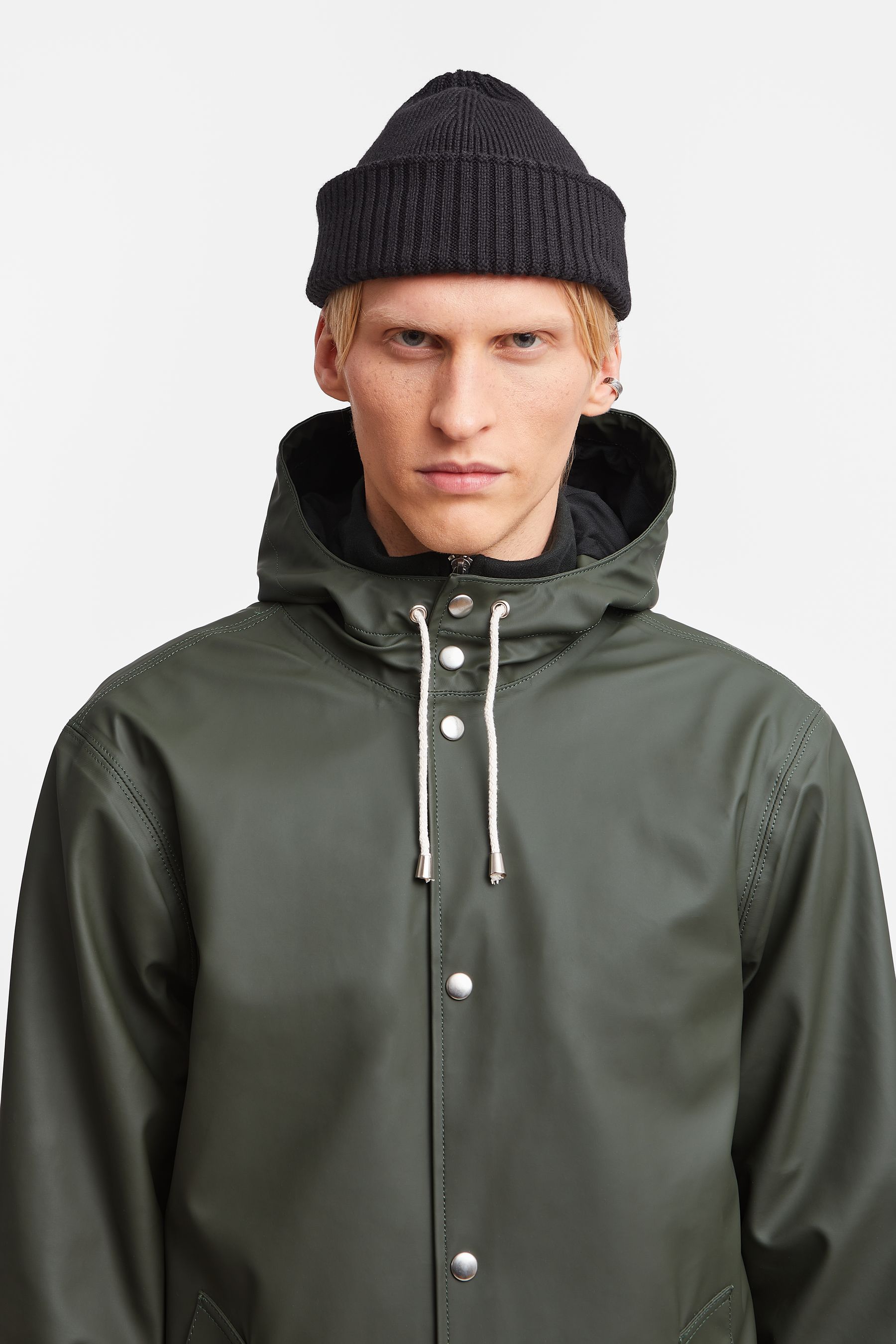 stutterheim arholma raincoat green men jackets raincoats