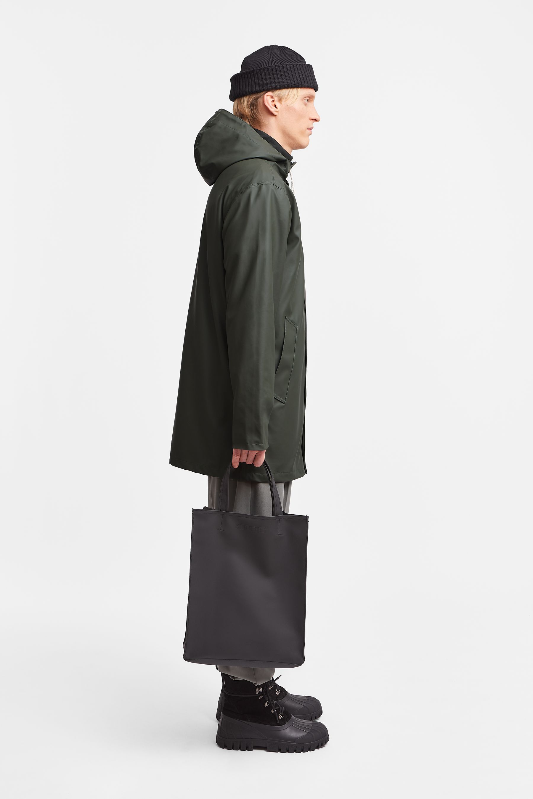 stutterheim arholma raincoat green men jackets raincoats