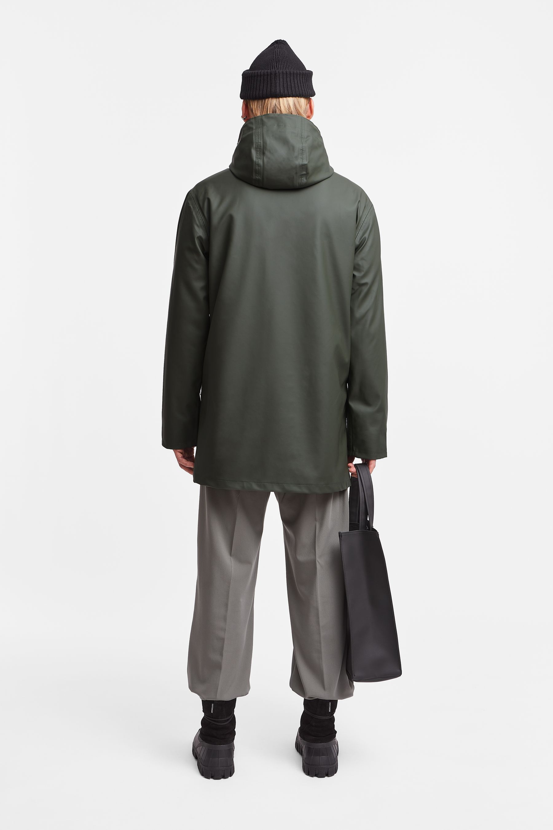 stutterheim arholma raincoat green men jackets raincoats