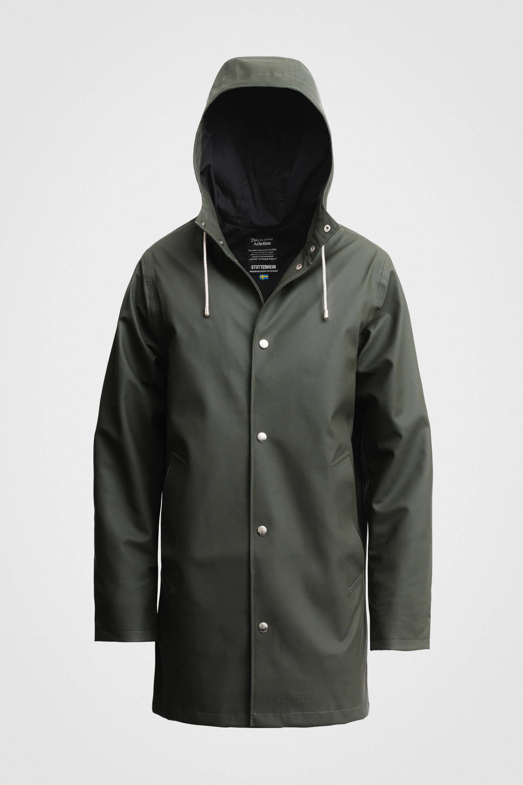 stutterheim arholma raincoat green men jackets raincoats