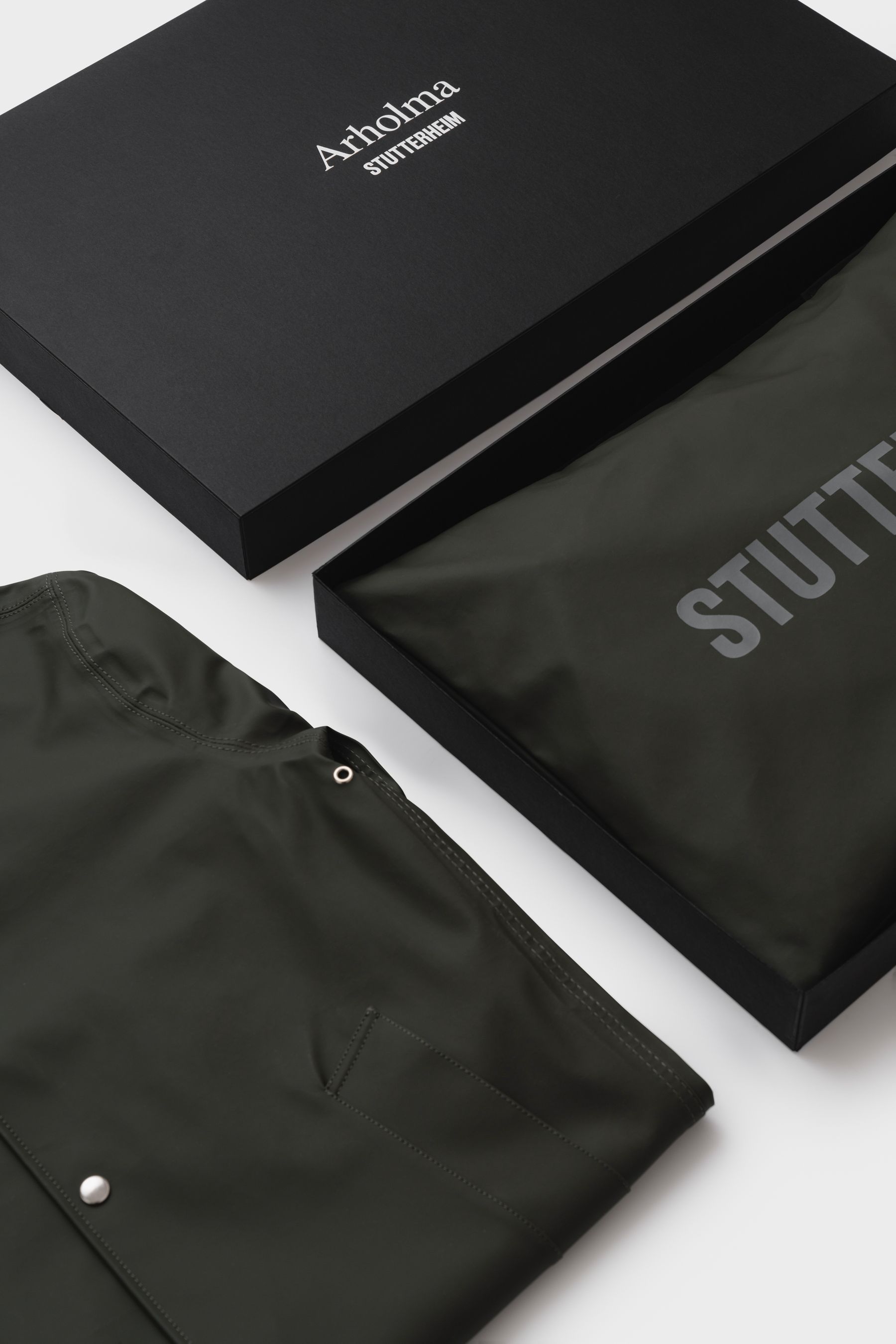 stutterheim arholma raincoat green men jackets raincoats