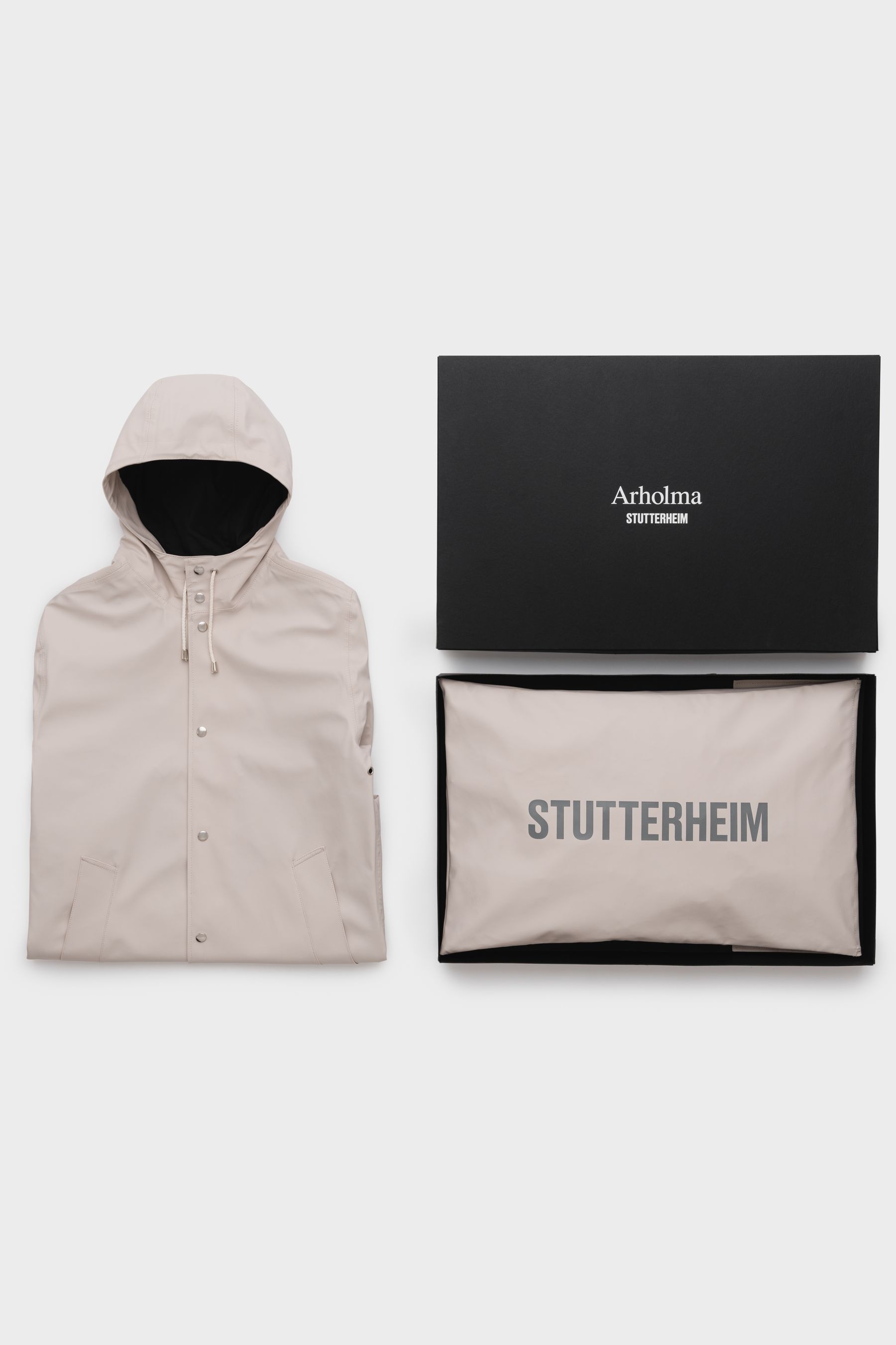 stutterheim arholma raincoat light sand men jackets raincoats