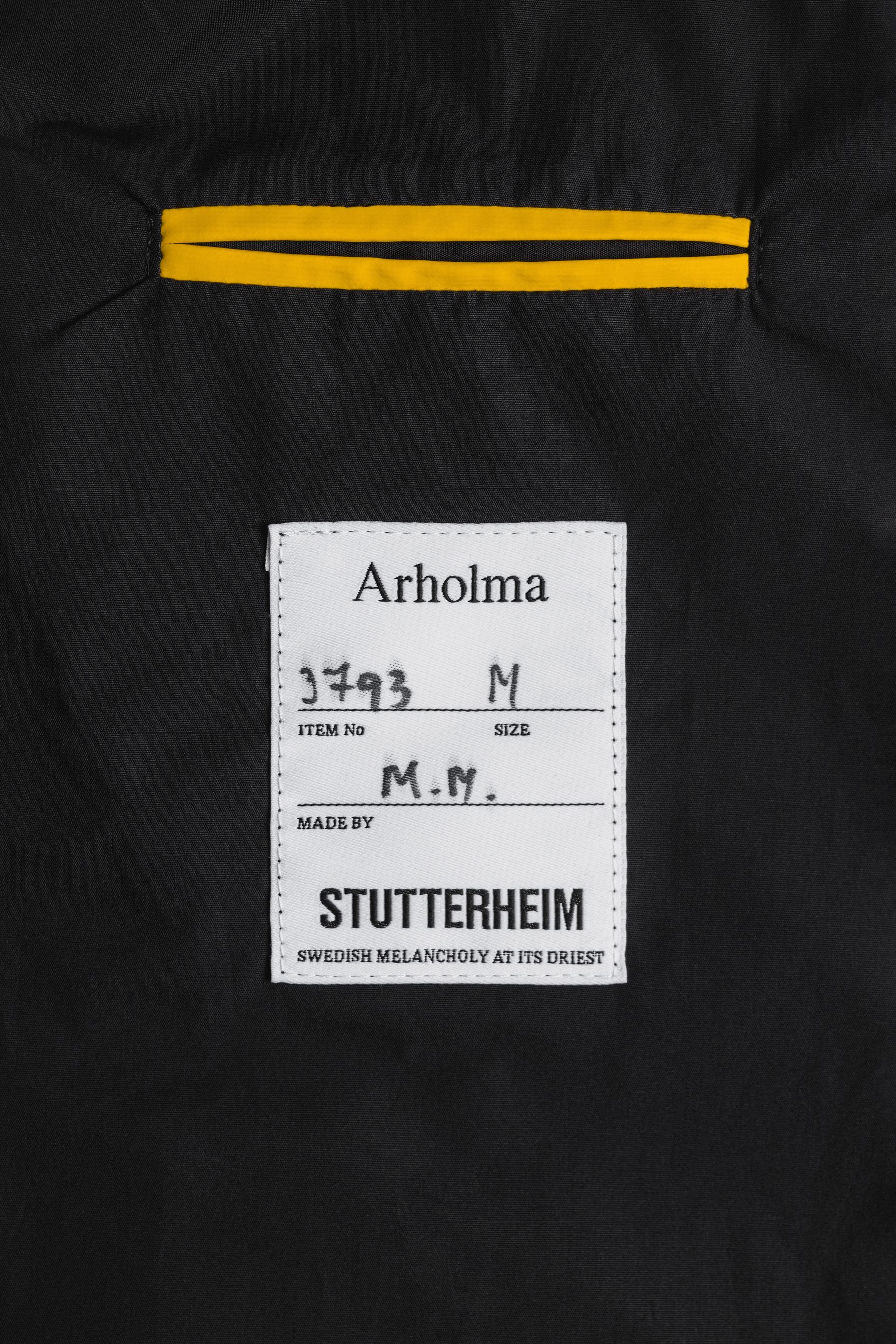 stutterheim arholma raincoat yellow men jackets raincoats