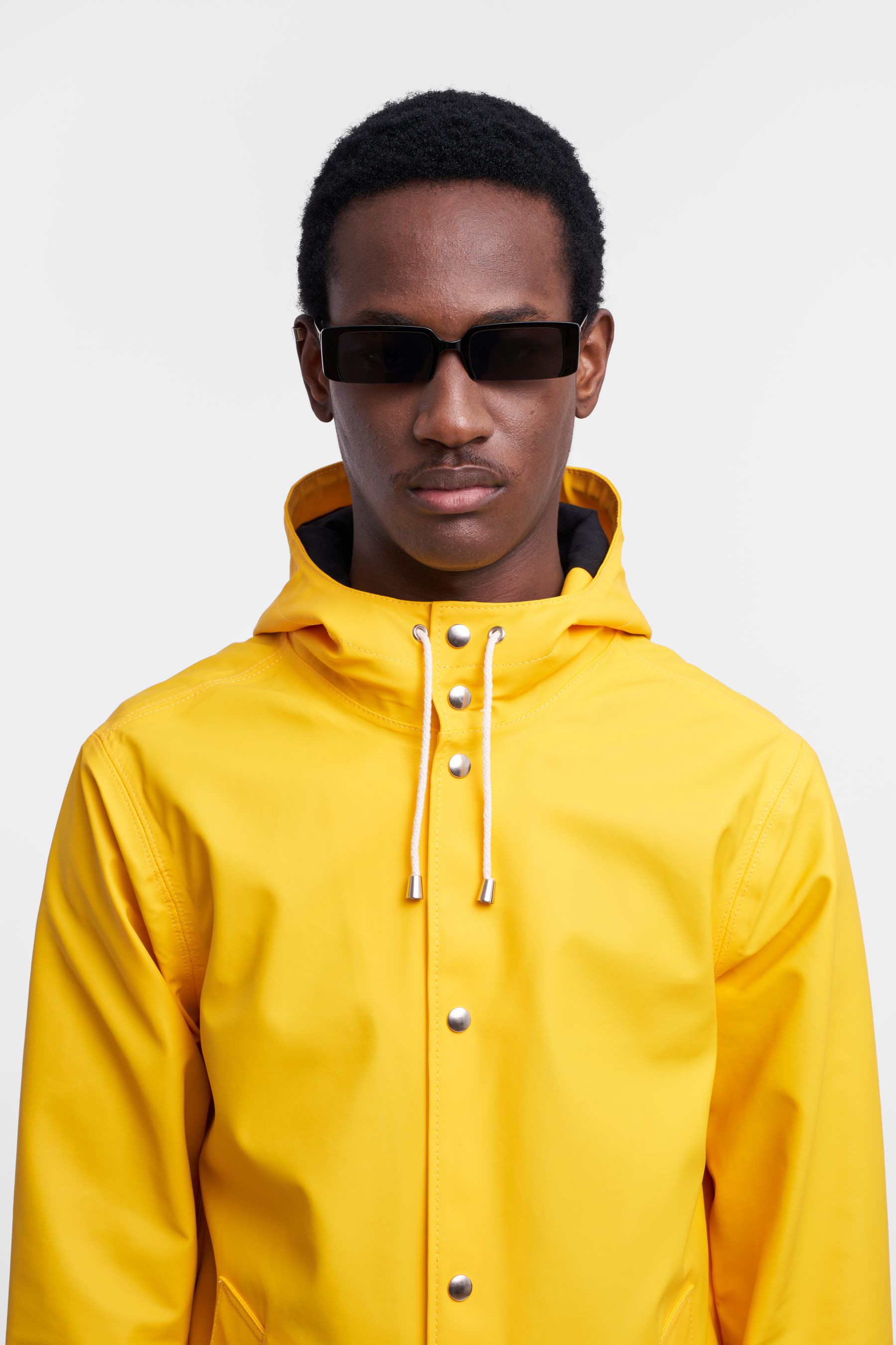 stutterheim arholma raincoat yellow men jackets raincoats