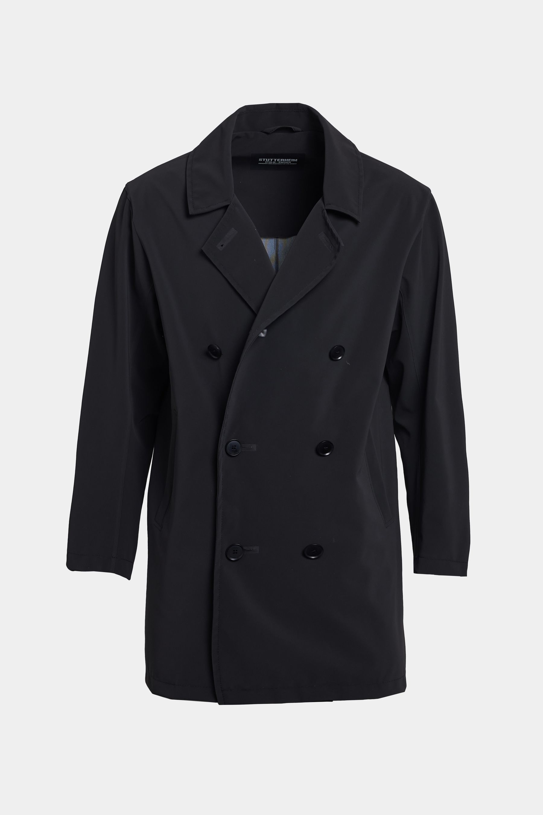 stutterheim åtvidaberg raincoat black men jackets raincoats