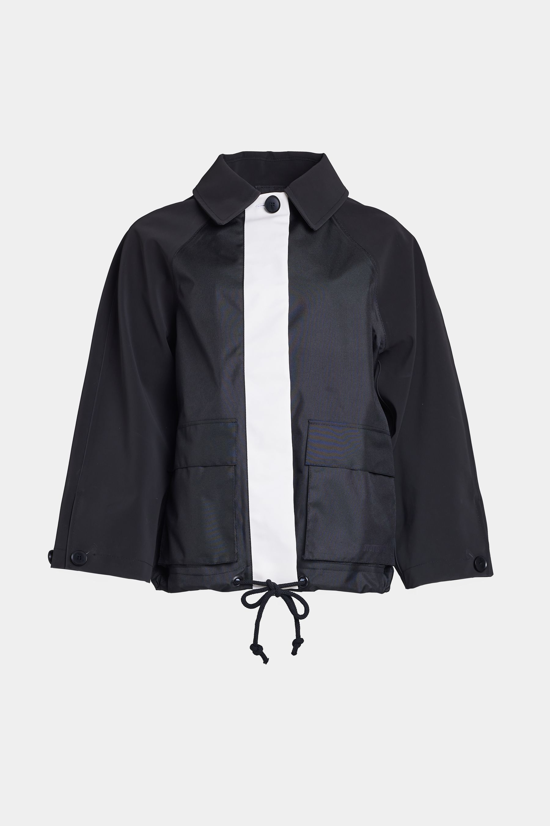 stutterheim bandhagen patch black/black/white women jackets