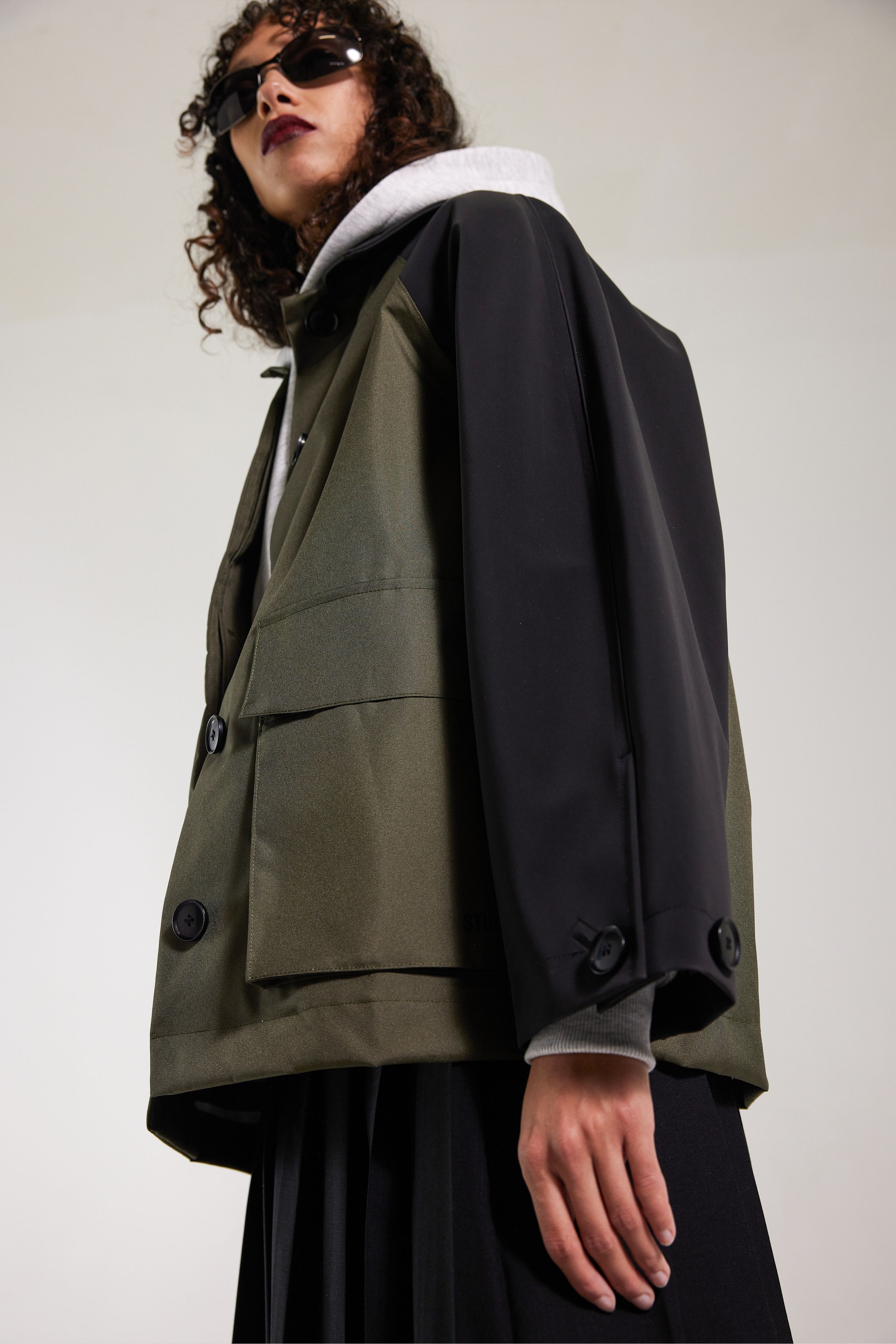 Stutterheim Bandhagen Patch Raincoat In Green