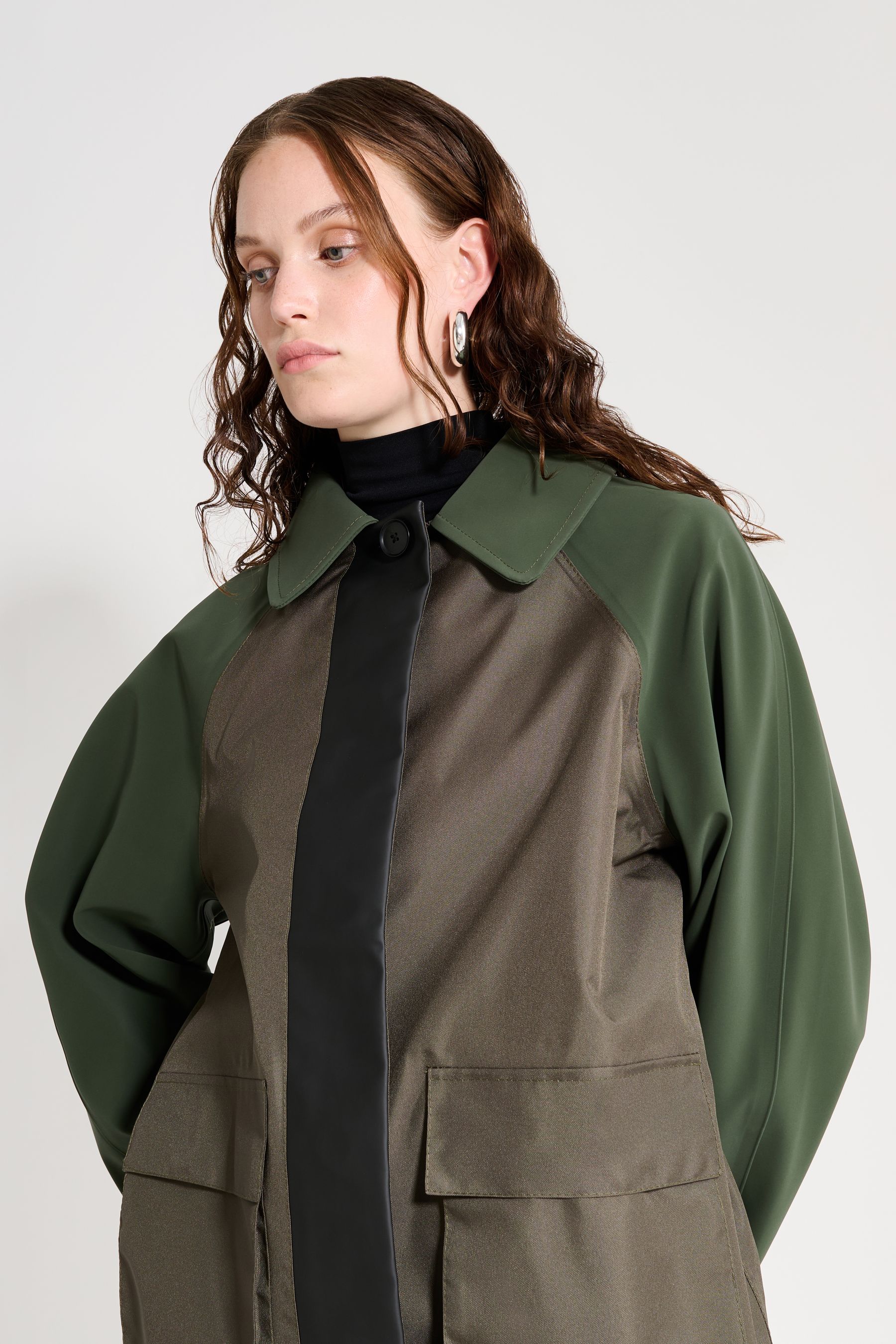stutterheim bandhagen patch green/green/black women jackets