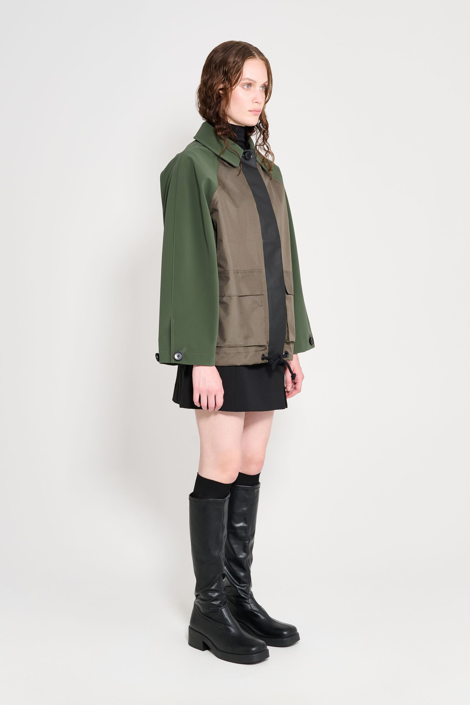 stutterheim bandhagen patch green/green/black women jackets