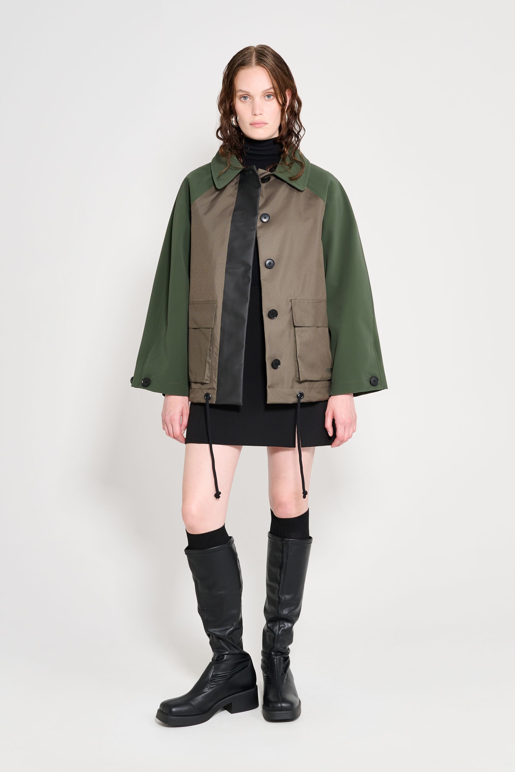 stutterheim bandhagen patch green/green/black women jackets