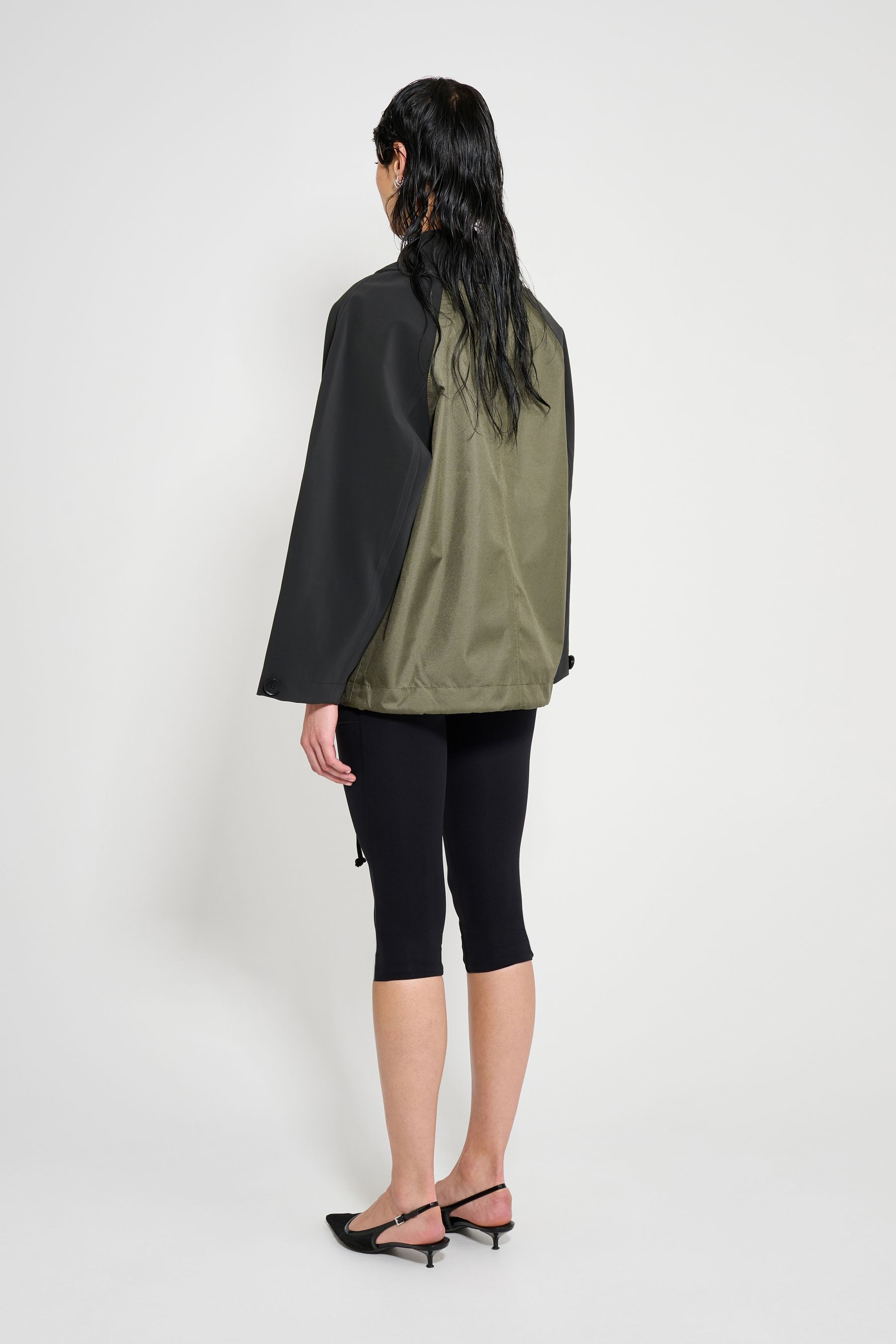 stutterheim bandhagen patch jacket green/black women jackets