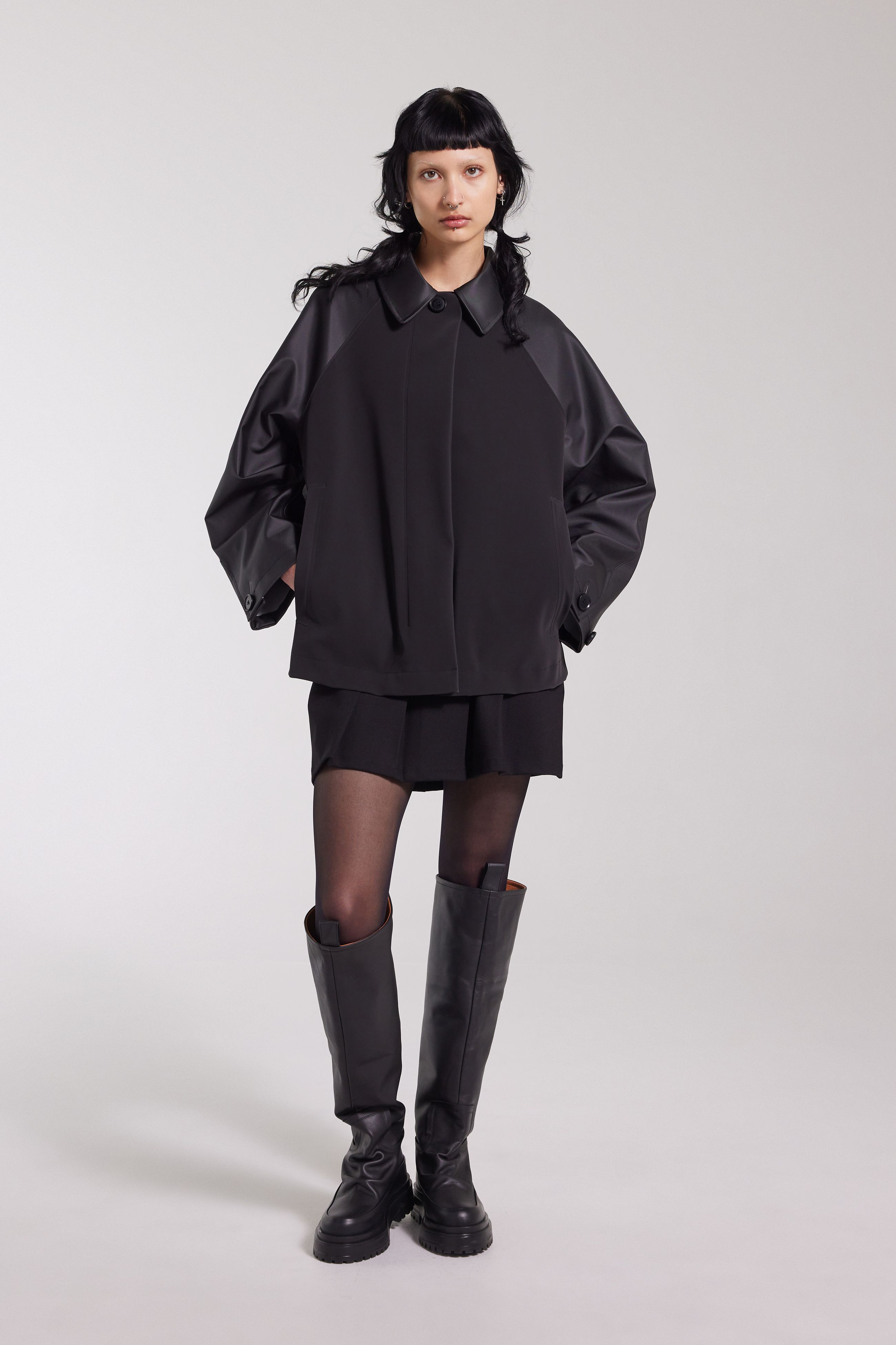 stutterheim bandhagen raincoat black women jackets raincoats