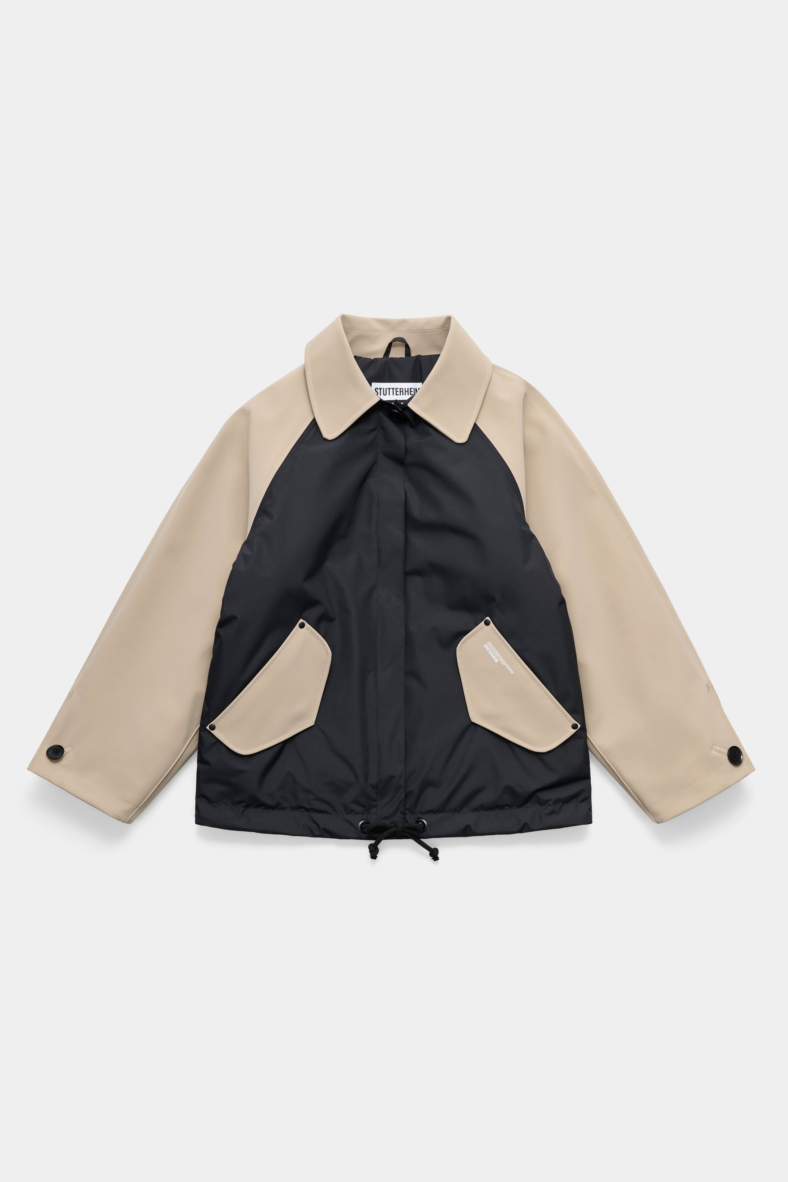 stutterheim bandhagen winter jacket black/potato women jackets winter-coats