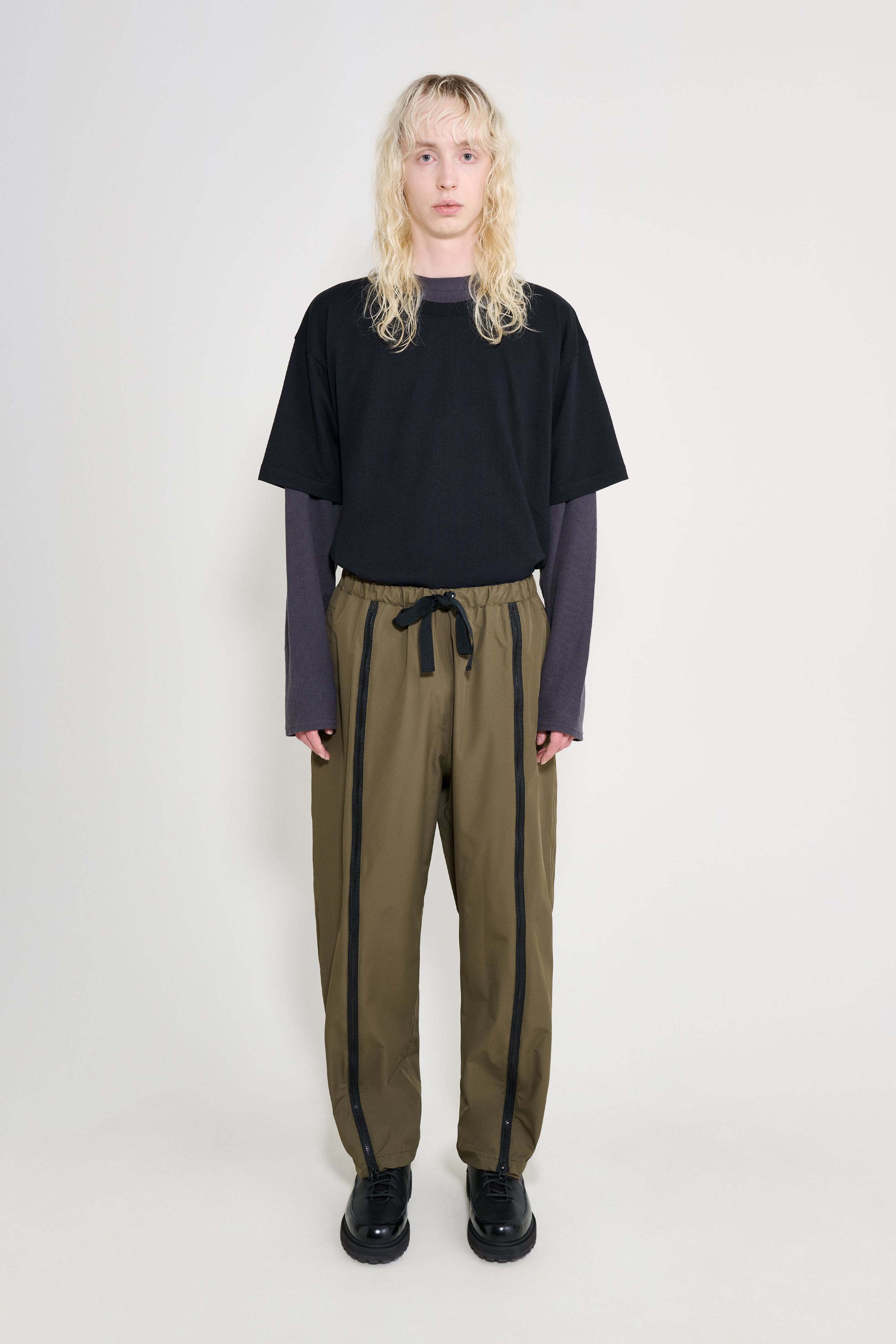 Bash Zip Trousers Green