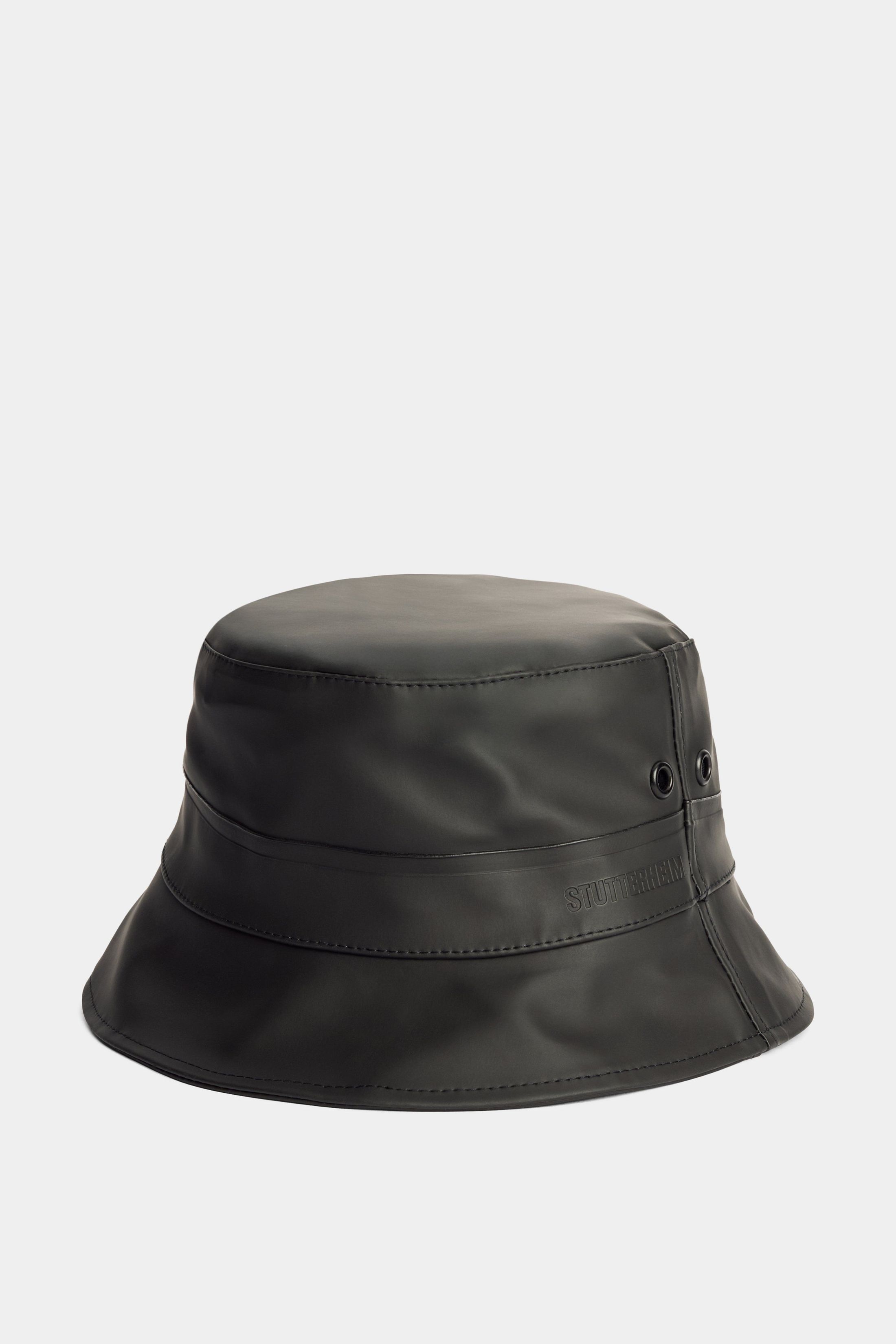 stutterheim beckholmen bucket hat black accessories hats-and-scarves bucket-hats