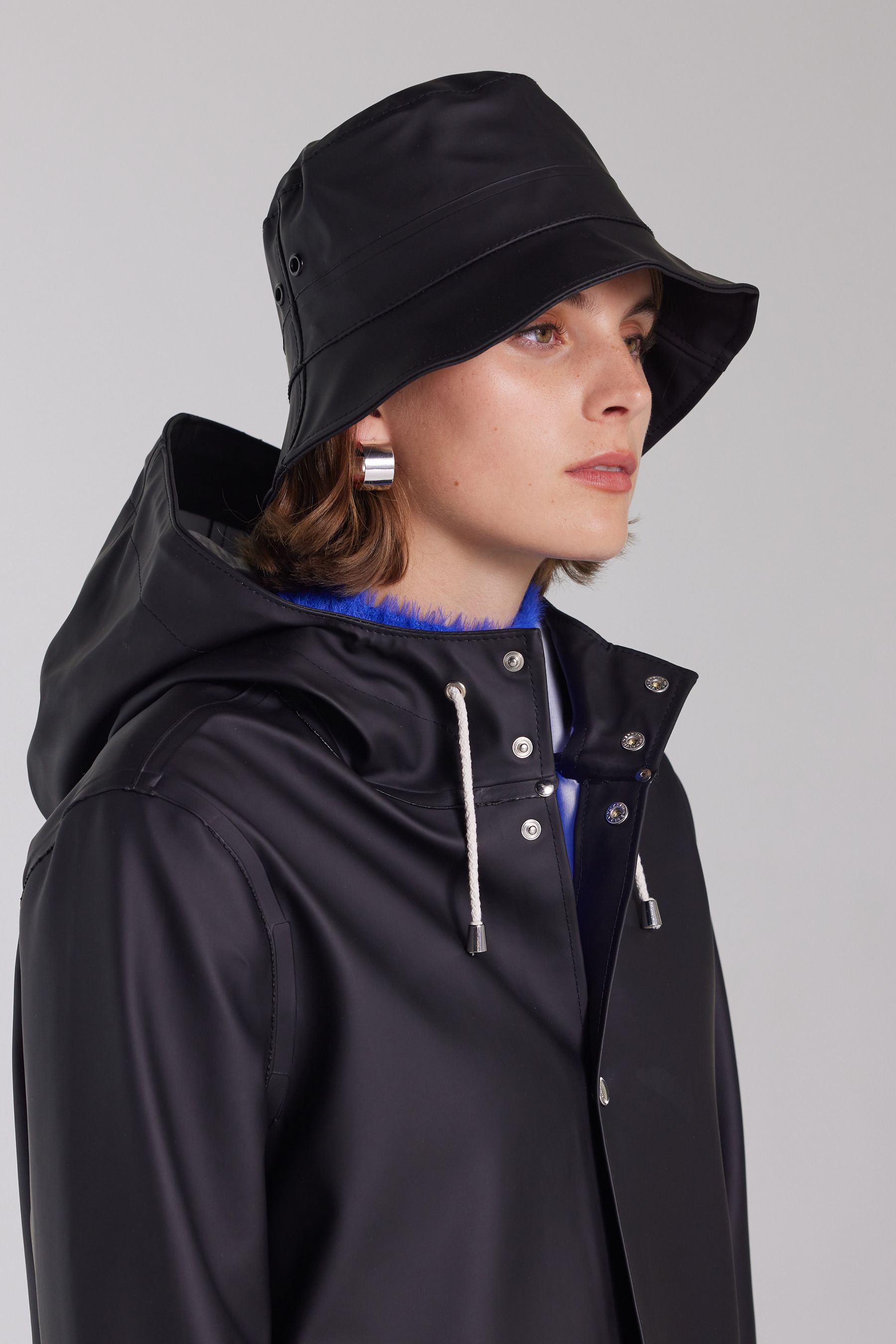 stutterheim beckholmen bucket hat black accessories hats-and-scarves bucket-hats