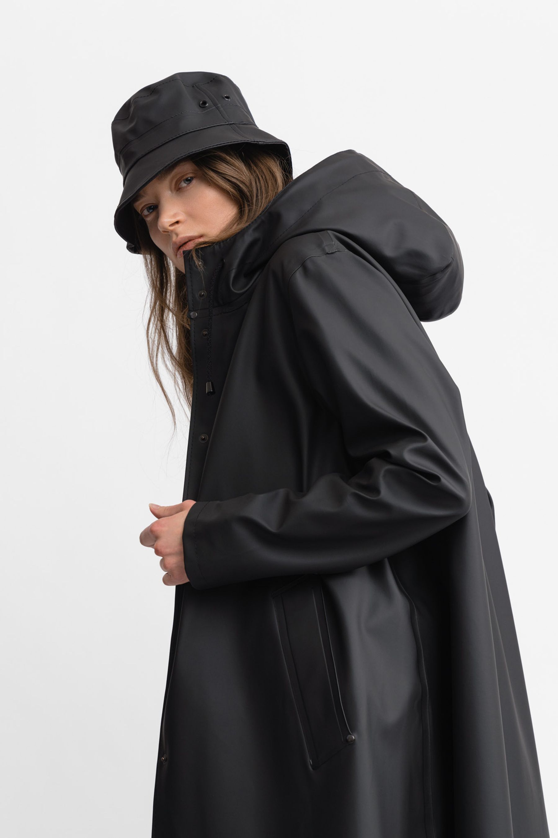 stutterheim beckholmen bucket hat black accessories hats-and-scarves bucket-hats