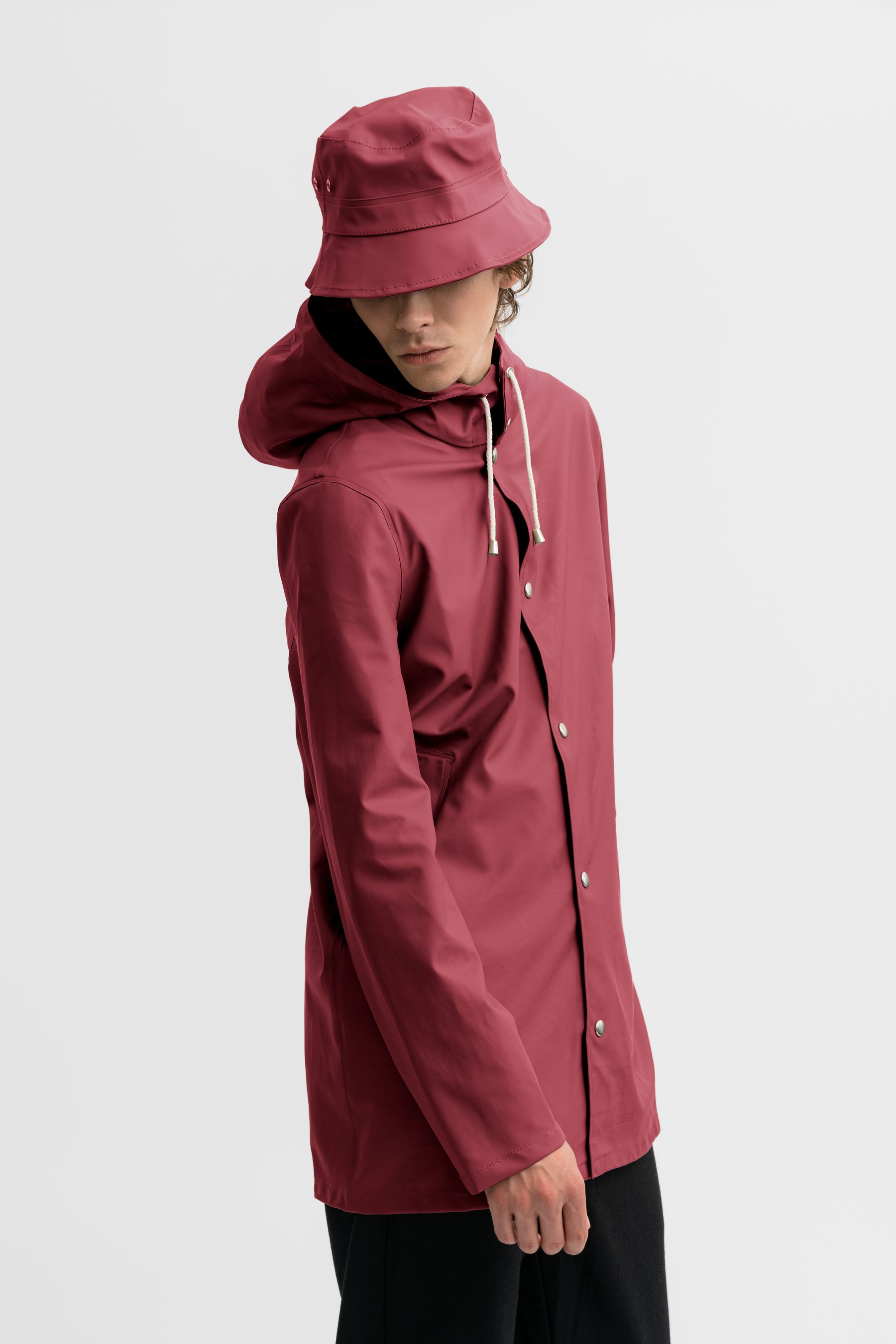 stutterheim beckholmen bucket hat burgundy accessories hats-and-scarves bucket-hats