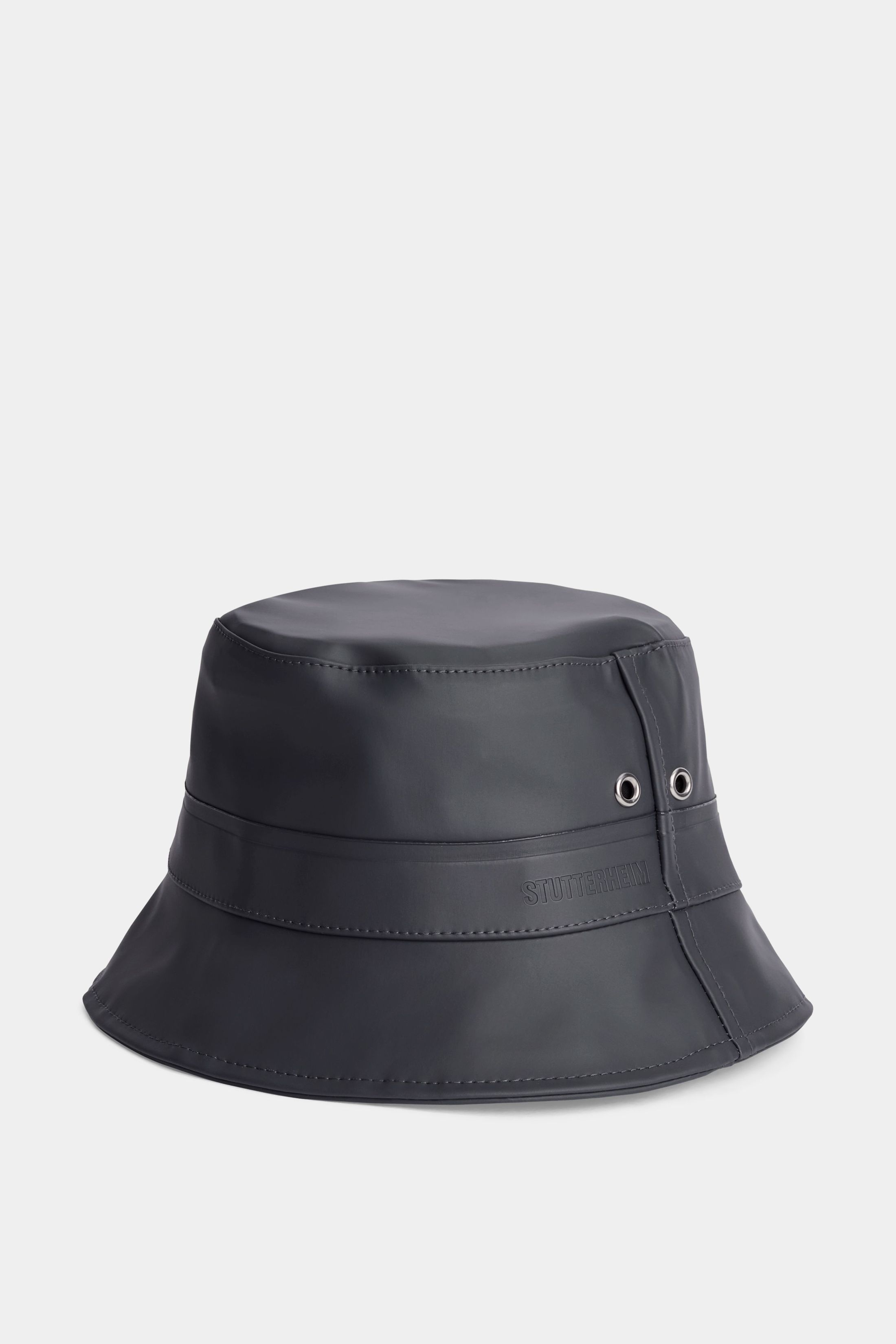 stutterheim beckholmen bucket hat charcoal accessories hats-and-scarves bucket-hats