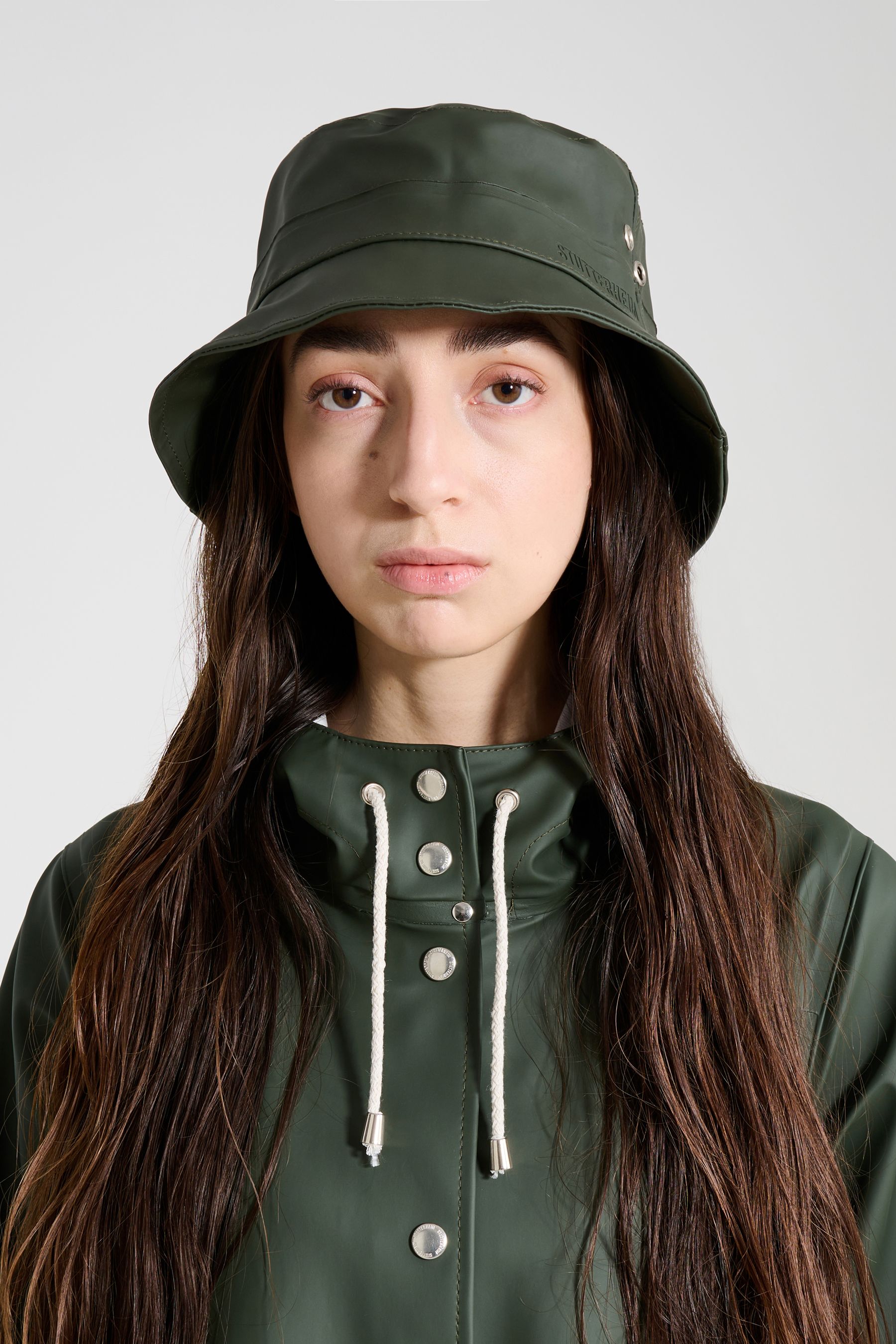stutterheim beckholmen bucket hat green accessories hats-and-scarves bucket-hats