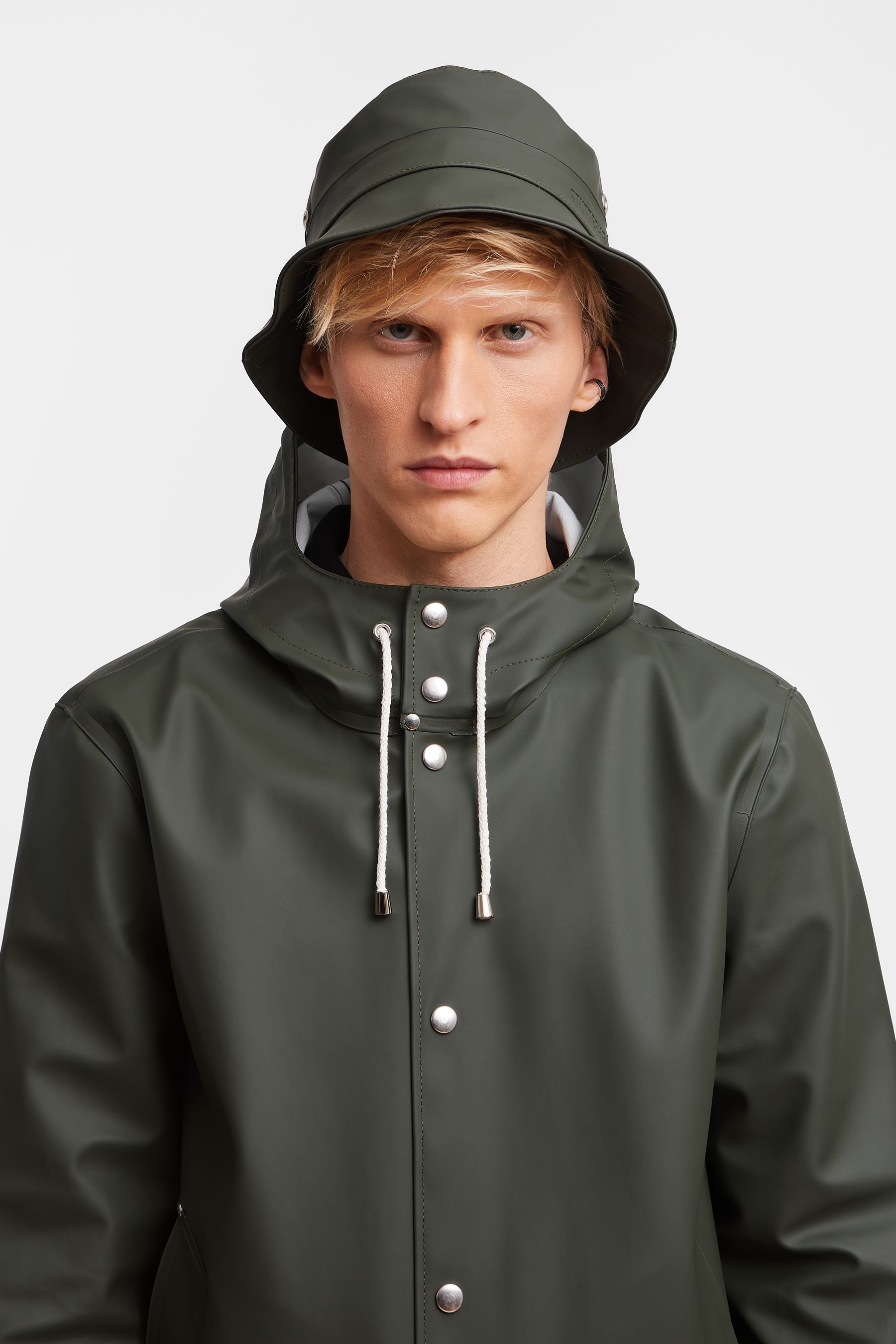 stutterheim beckholmen bucket hat green accessories hats-and-scarves bucket-hats