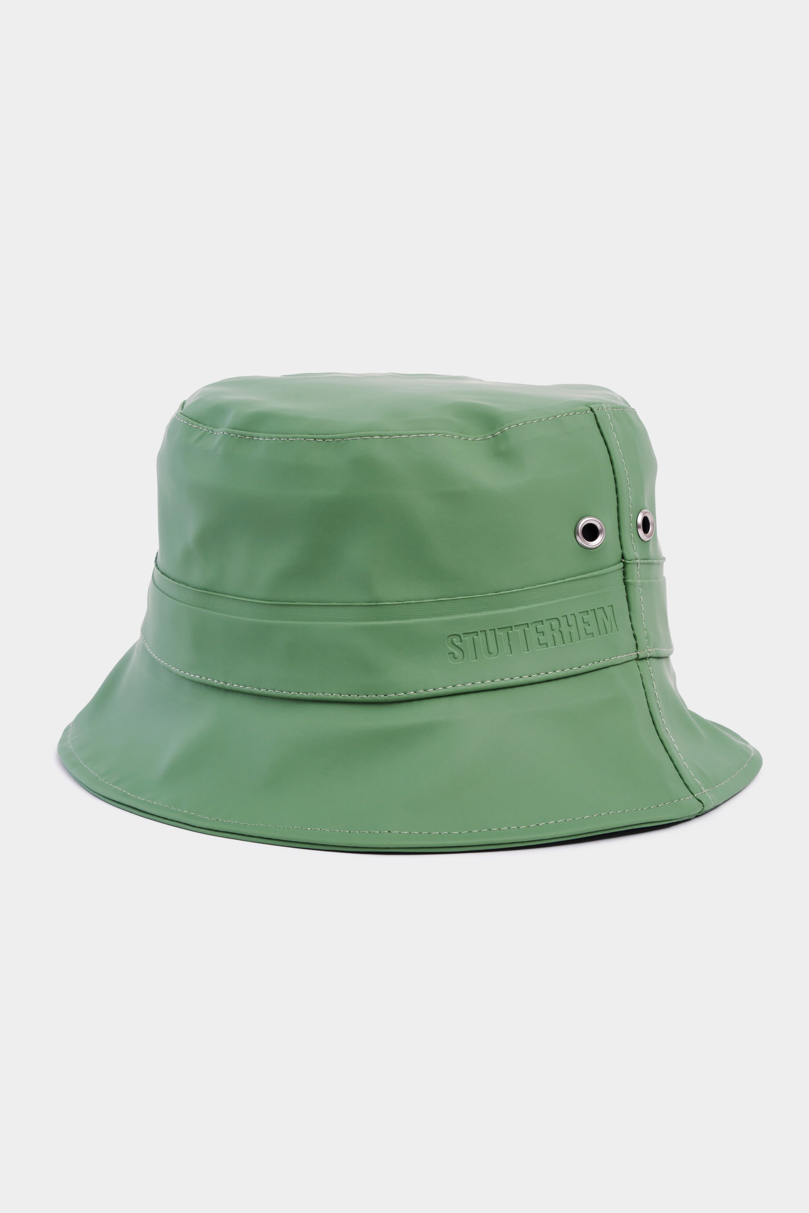 stutterheim beckholmen bucket hat loden green accessories hats-and-scarves bucket-hats