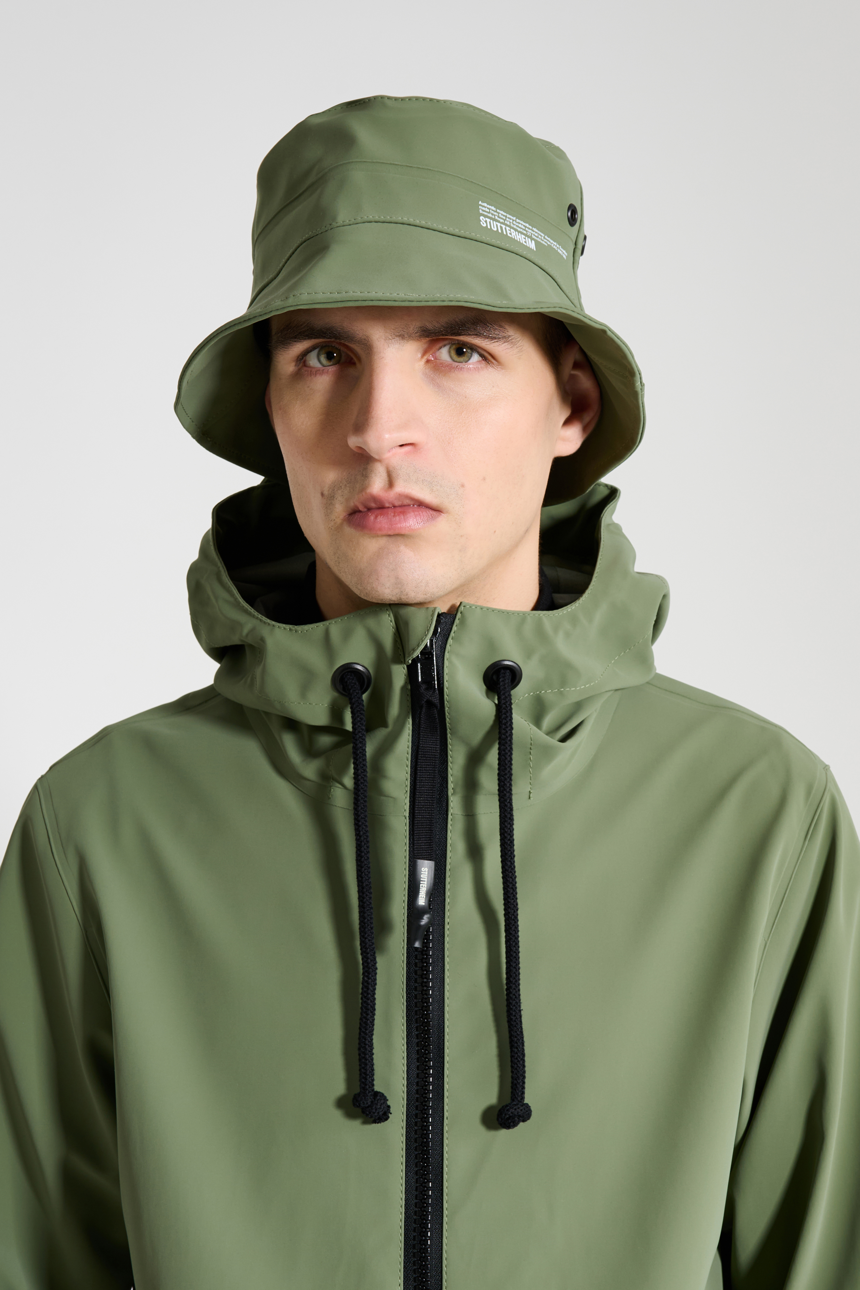 Beckholmen Matte Bucket Hat Dry Green | STUTTERHEIM US