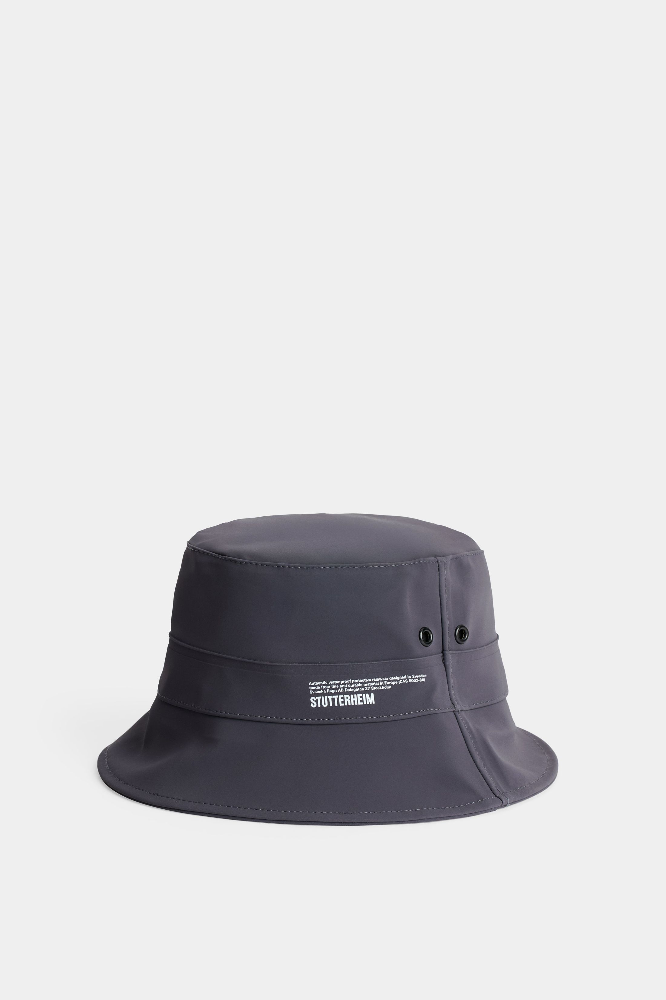 stutterheim beckholmen matte bucket hat mystic blue accessories hats-and-scarves bucket-hats