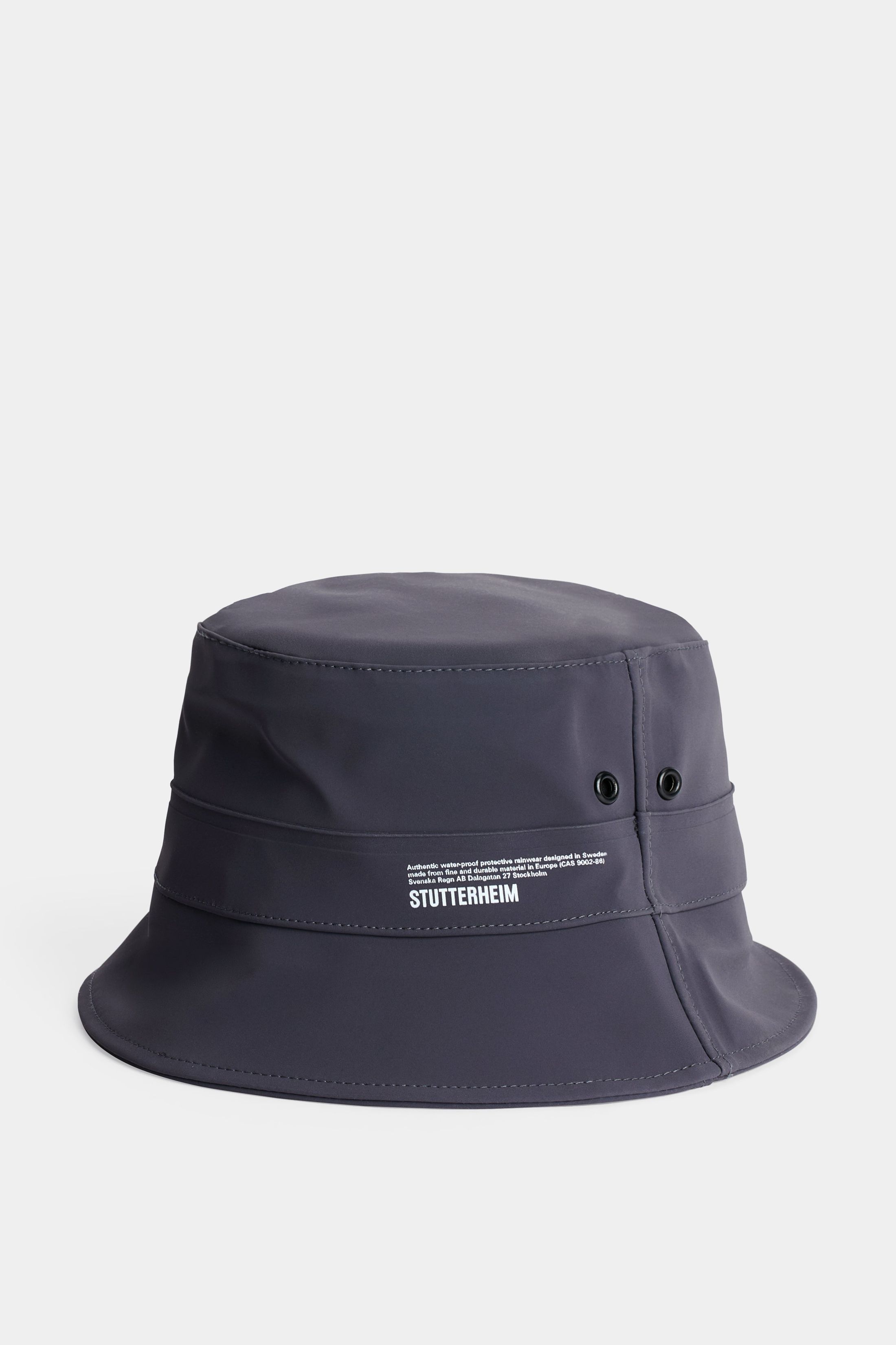 stutterheim beckholmen matte bucket hat mystic blue accessories hats-and-scarves bucket-hats