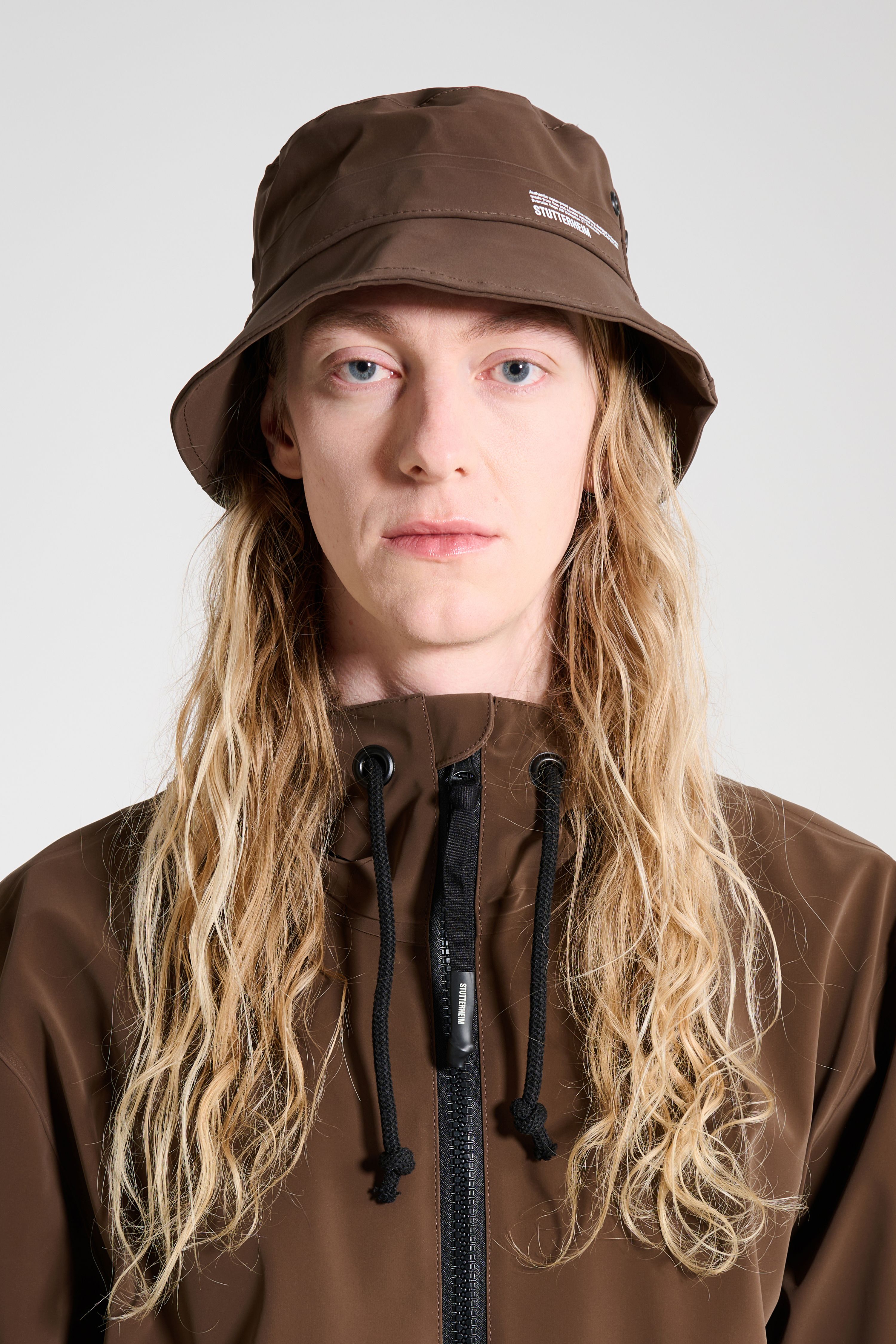 Beckholmen Matte Bucket Hat Dark Brown | STUTTERHEIM SE