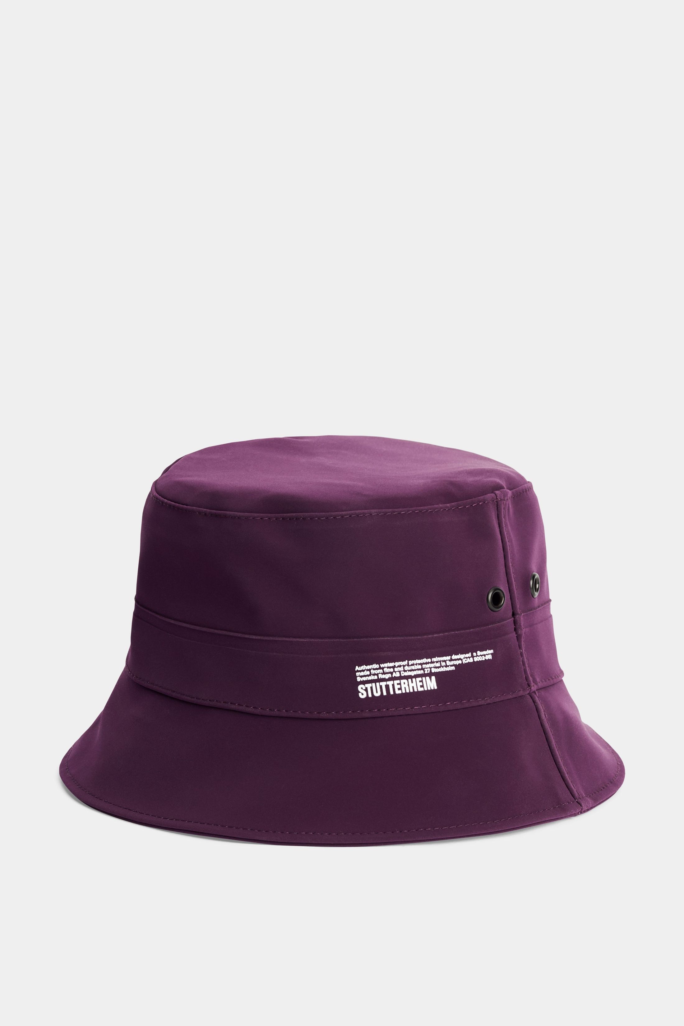 stutterheim beckholmen matte bucket hat purple haze accessories hats-and-scarves bucket-hats