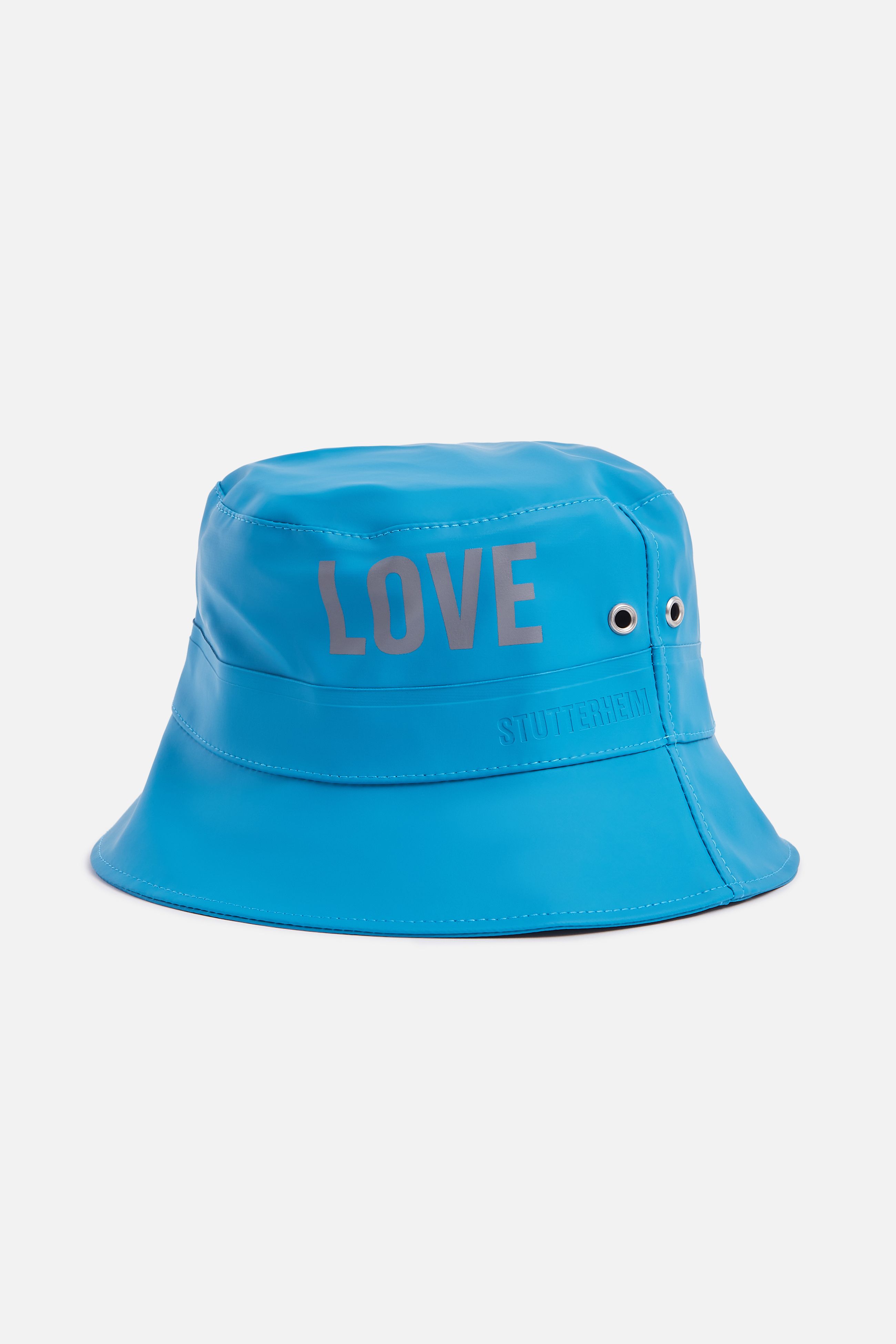 stutterheim beckholmen bucket hat mosaic blue accessories hats-and-scarves bucket-hats