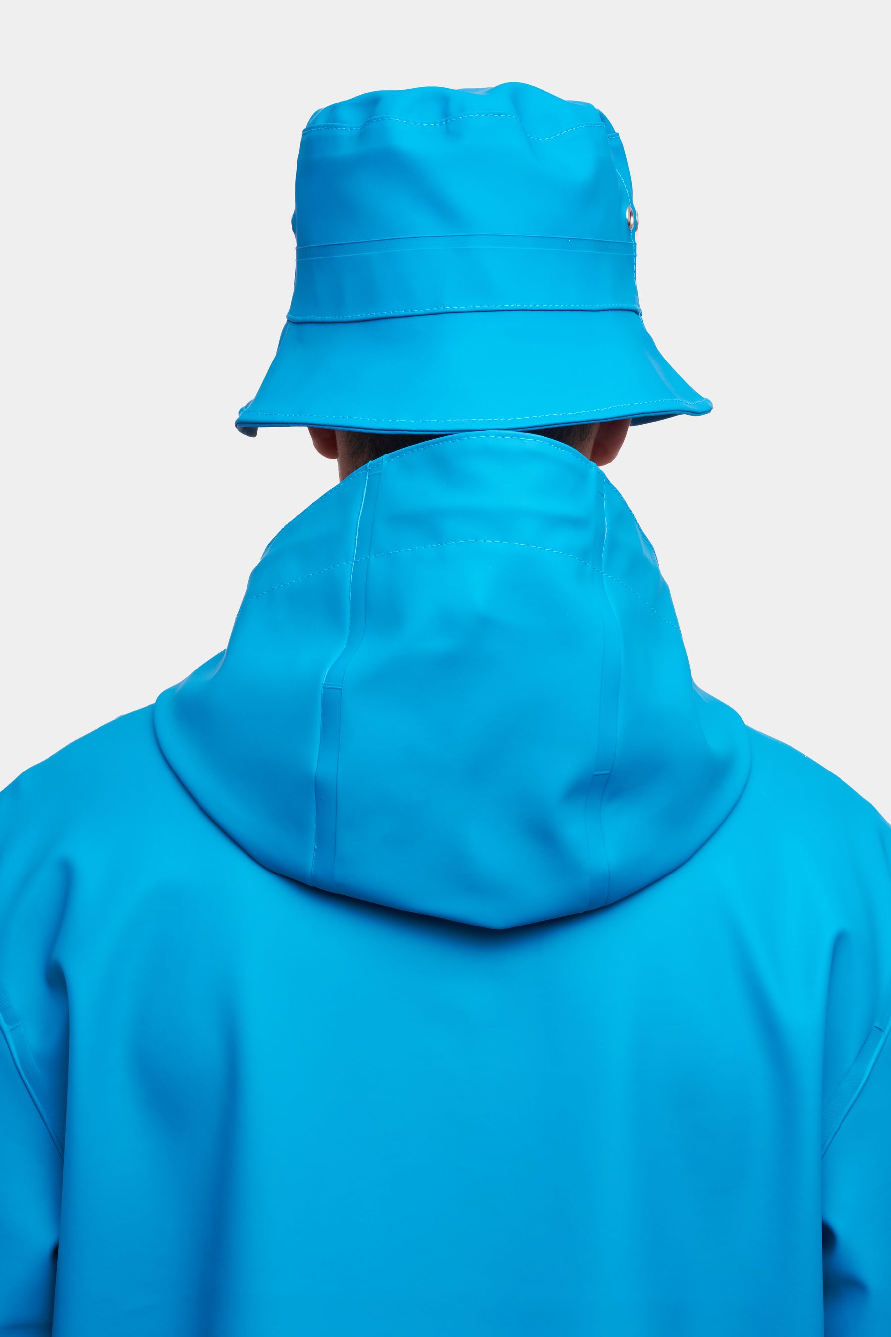 stutterheim beckholmen bucket hat mosaic blue accessories hats-and-scarves bucket-hats