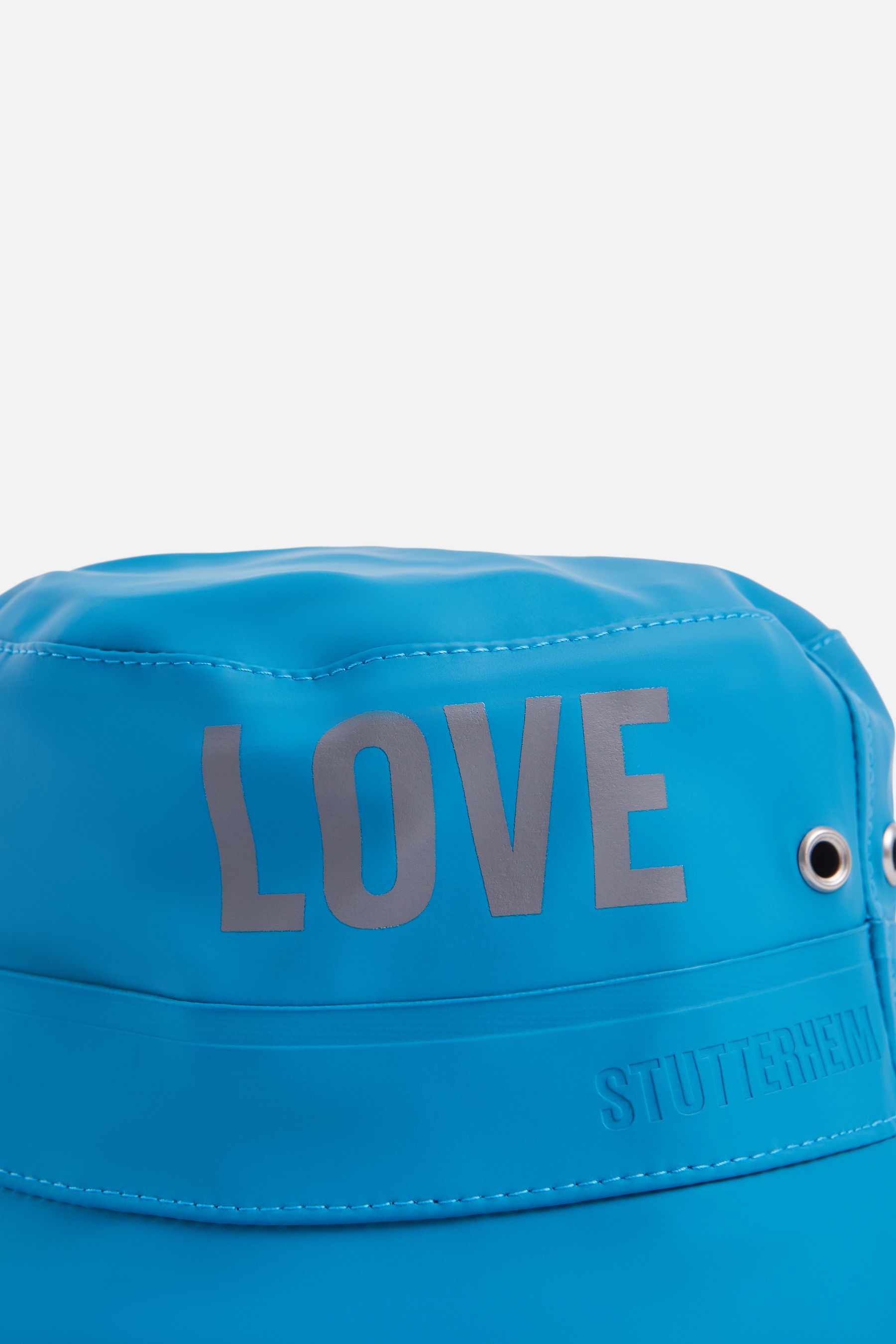 stutterheim beckholmen bucket hat mosaic blue accessories hats-and-scarves bucket-hats