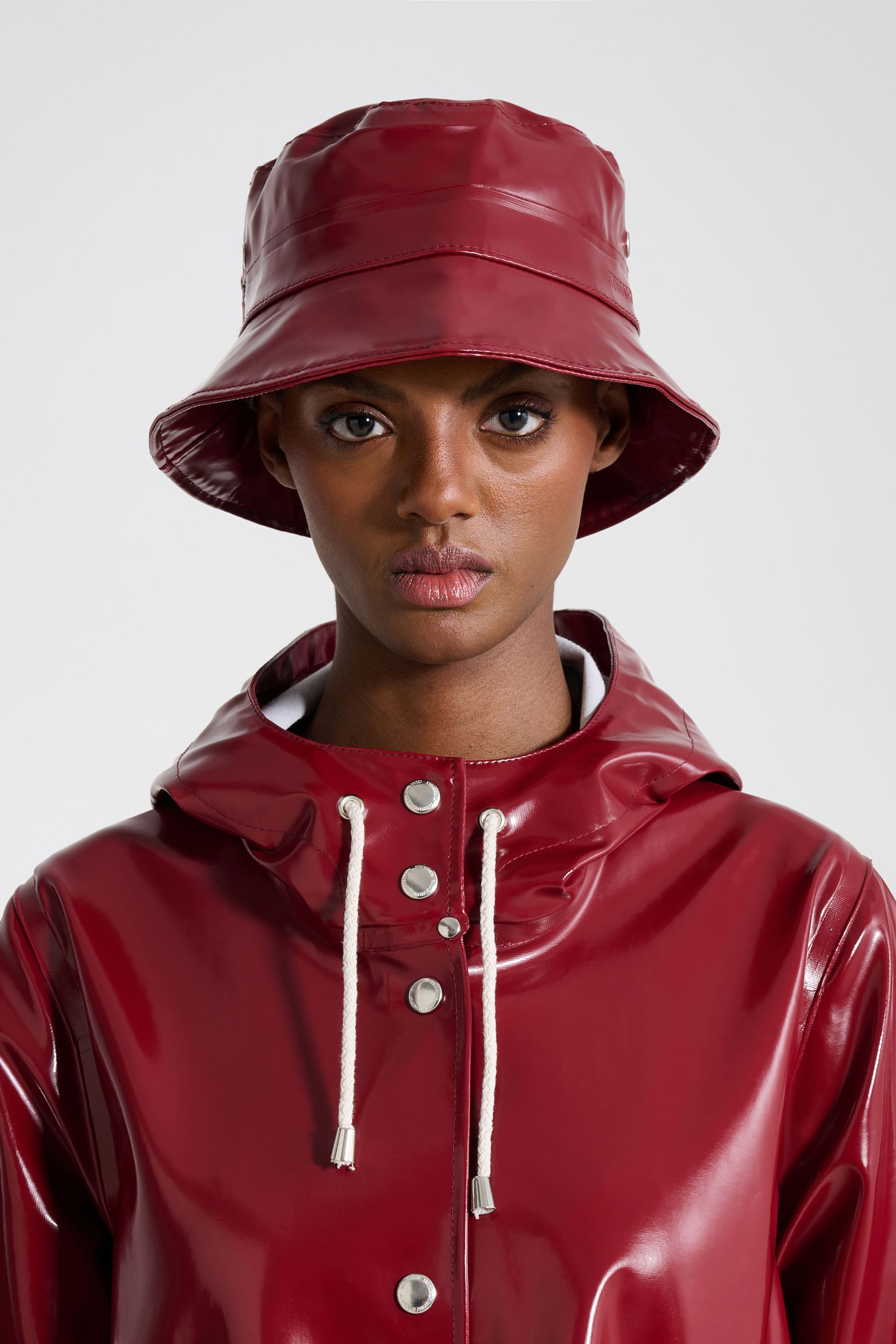 stutterheim beckholmen opal burgundy accessories hats-and-scarves bucket-hats