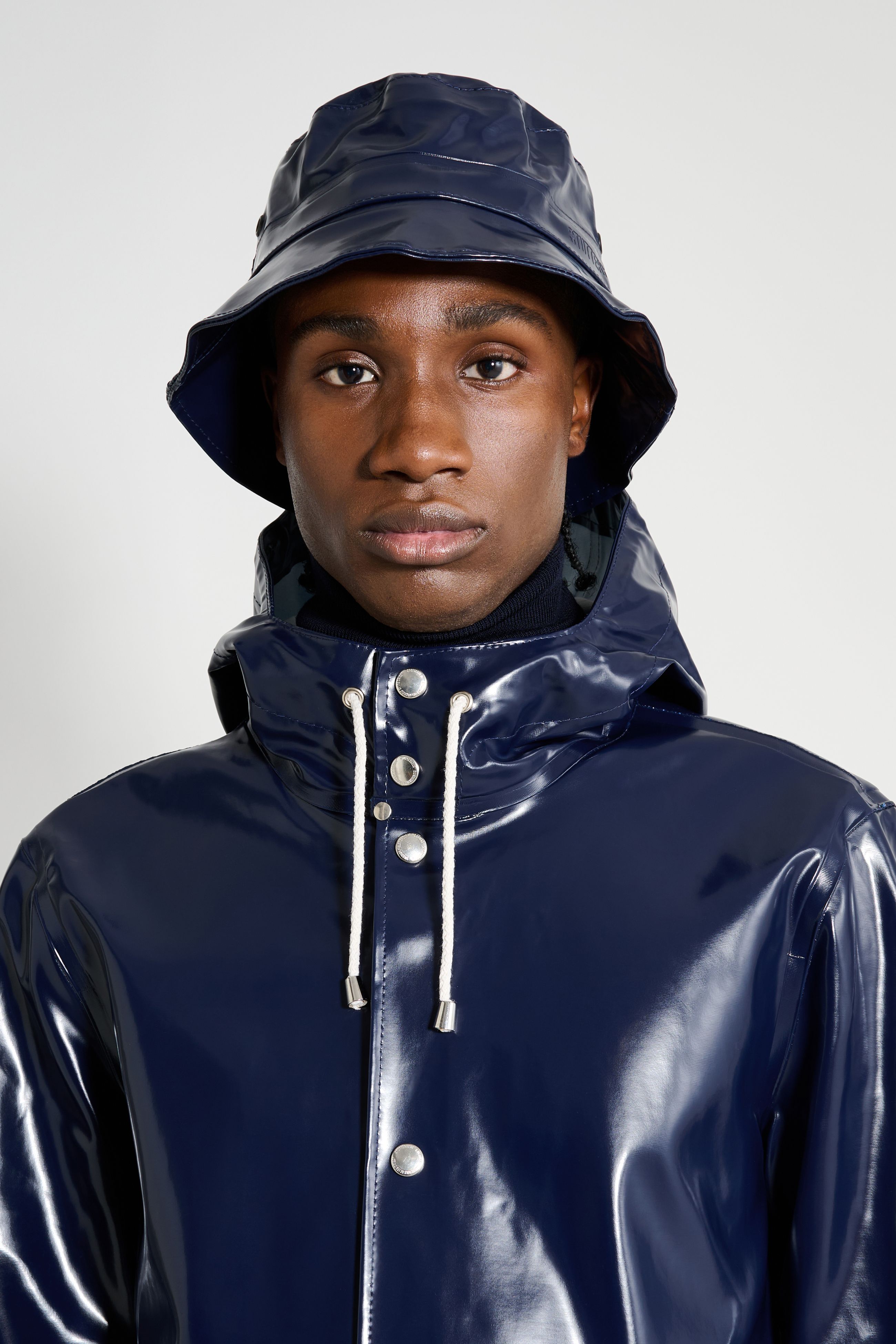 stutterheim beckholmen opal bucket hat navy accessories hats-and-scarves bucket-hats