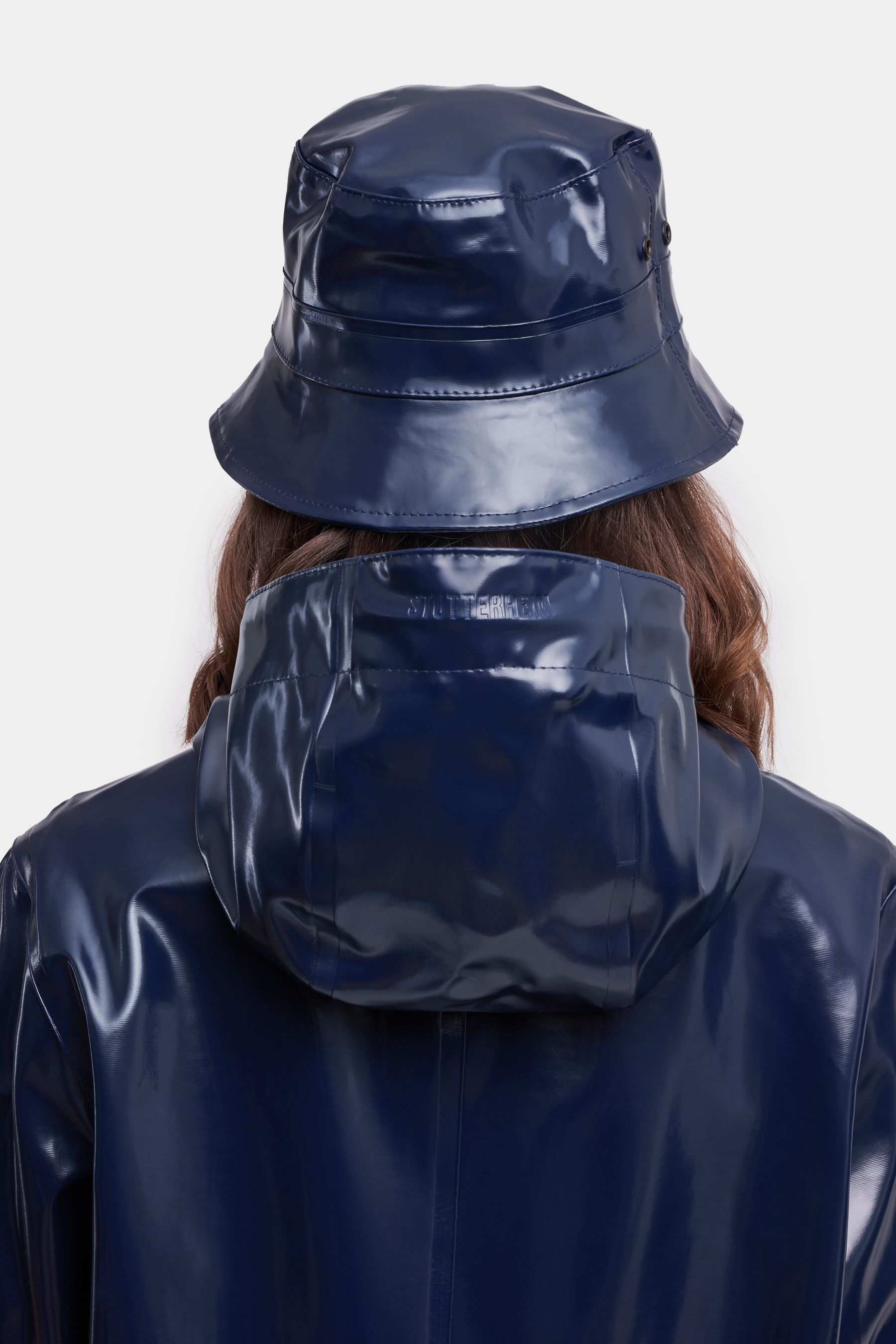 stutterheim beckholmen opal bucket hat navy accessories hats-and-scarves bucket-hats