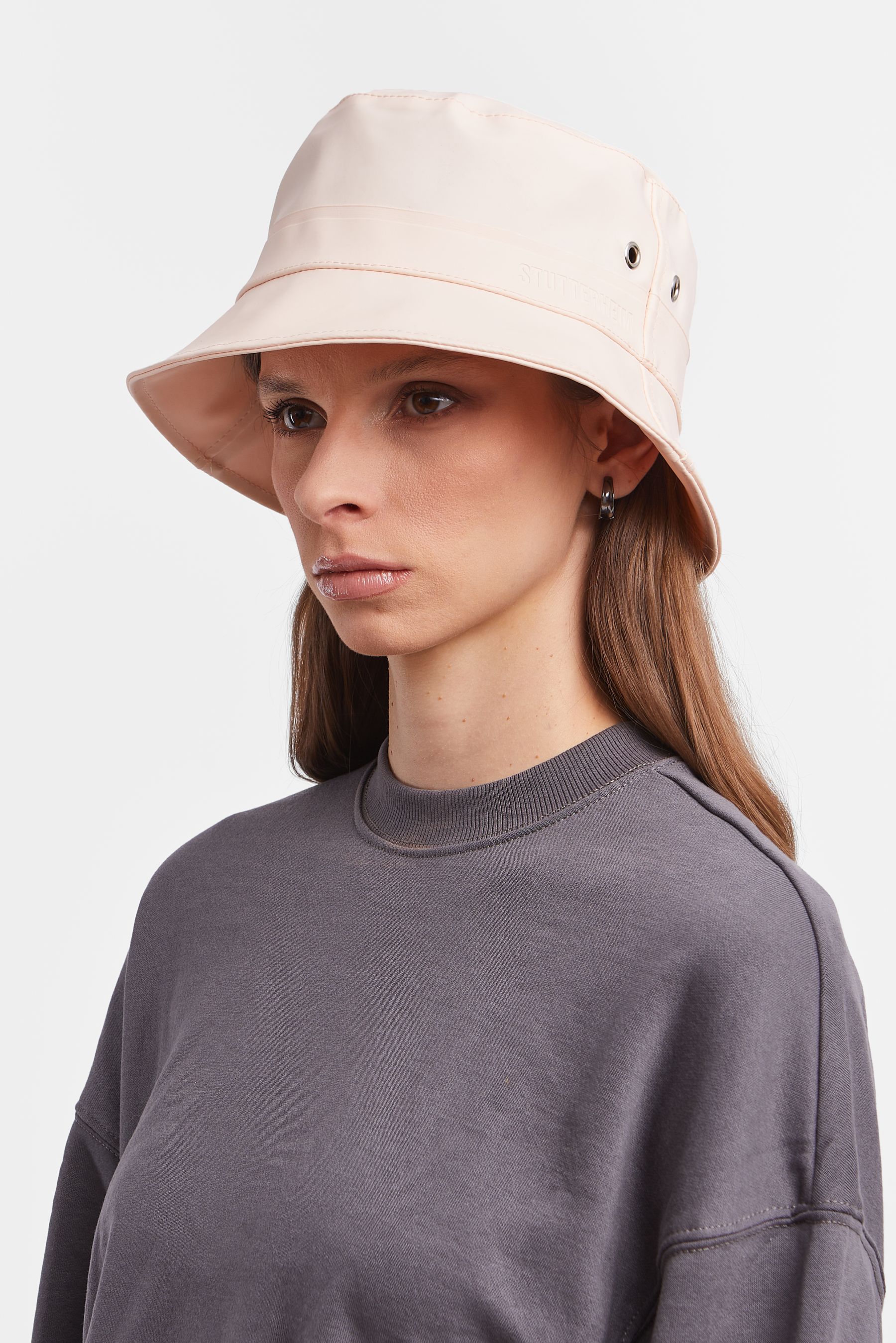 stutterheim beckholmen bucket hat peach accessories hats-and-scarves bucket-hats