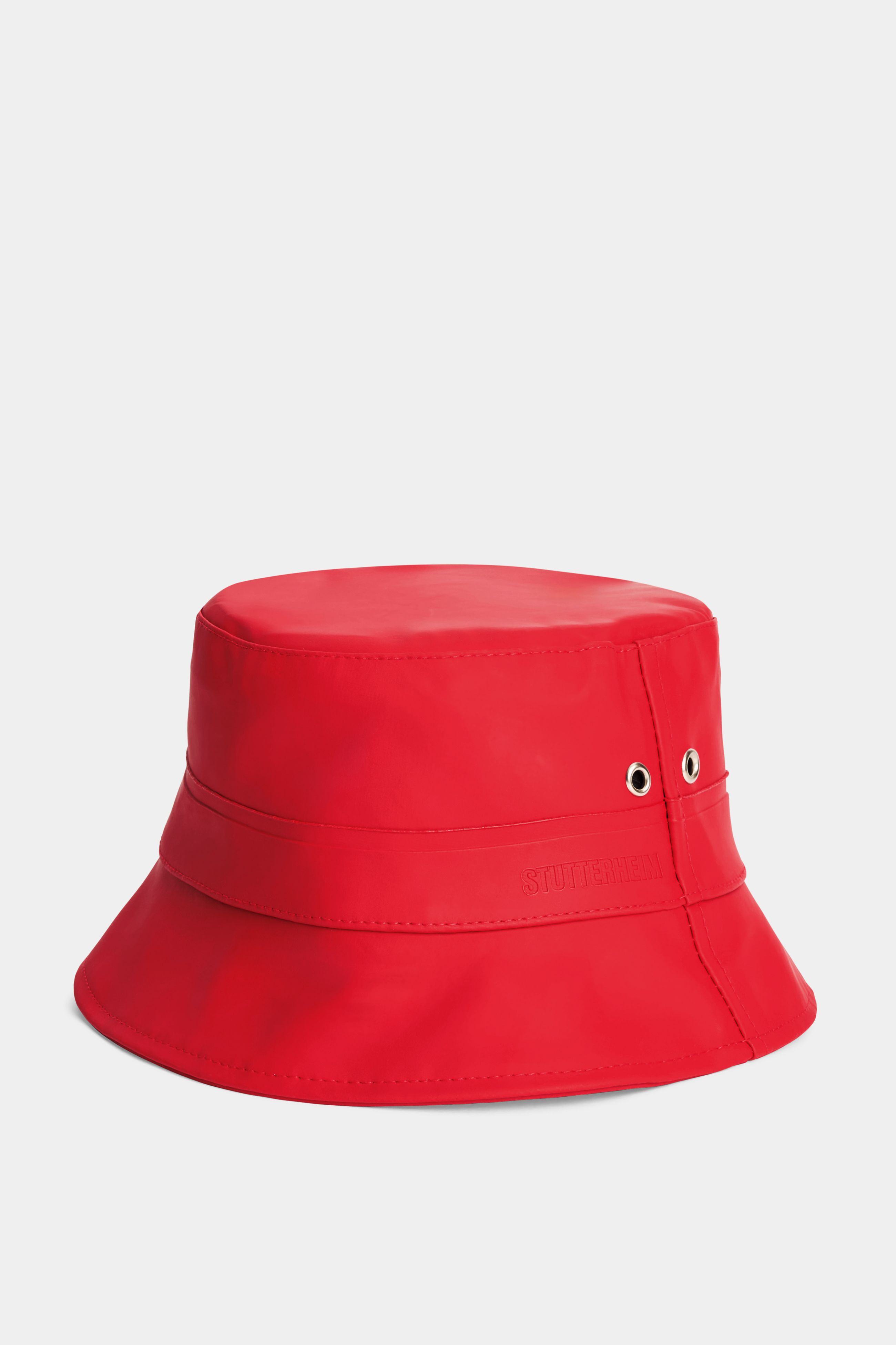 stutterheim beckholmen bucket hat red accessories hats-and-scarves bucket-hats