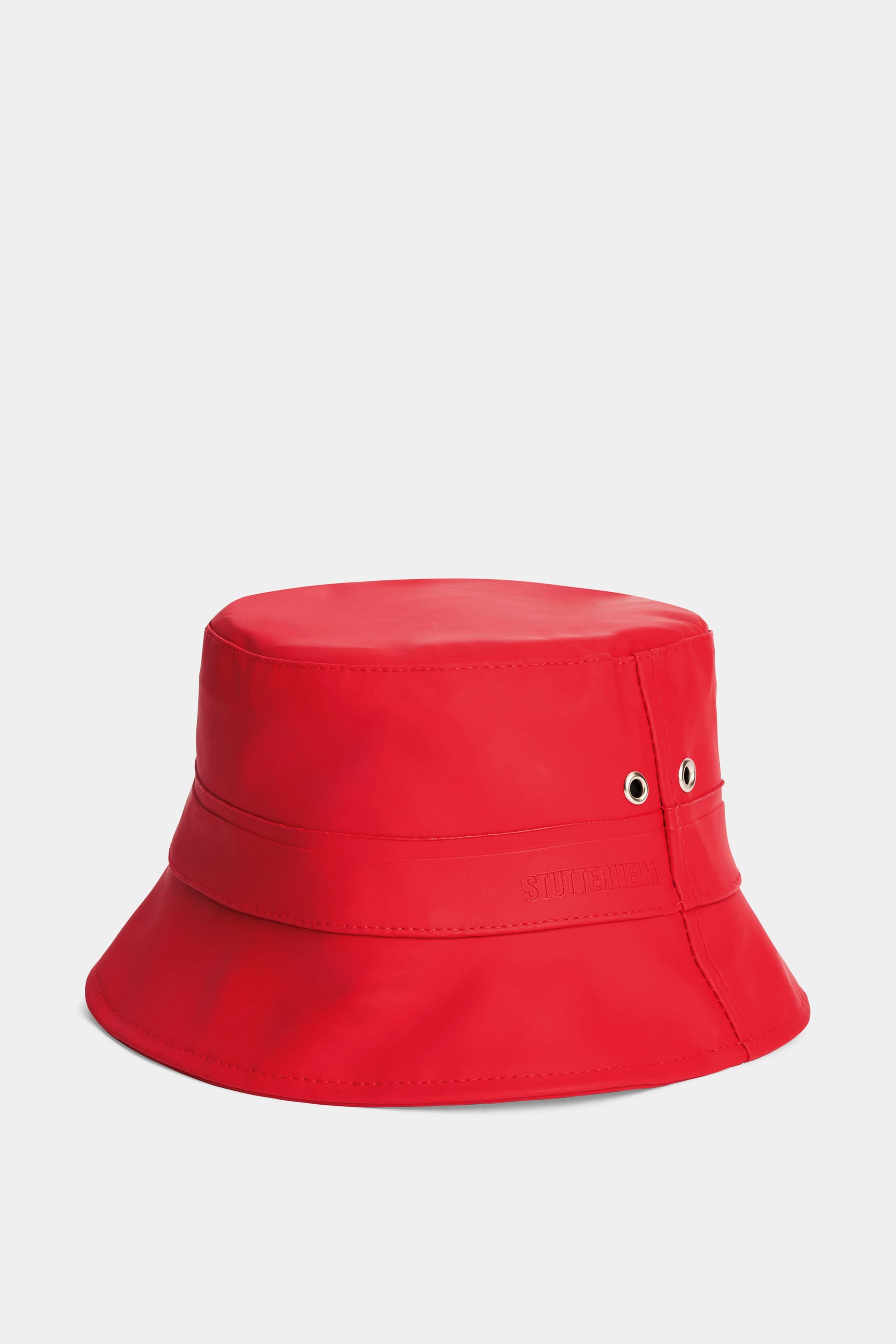 stutterheim beckholmen bucket hat red accessories hats-and-scarves bucket-hats