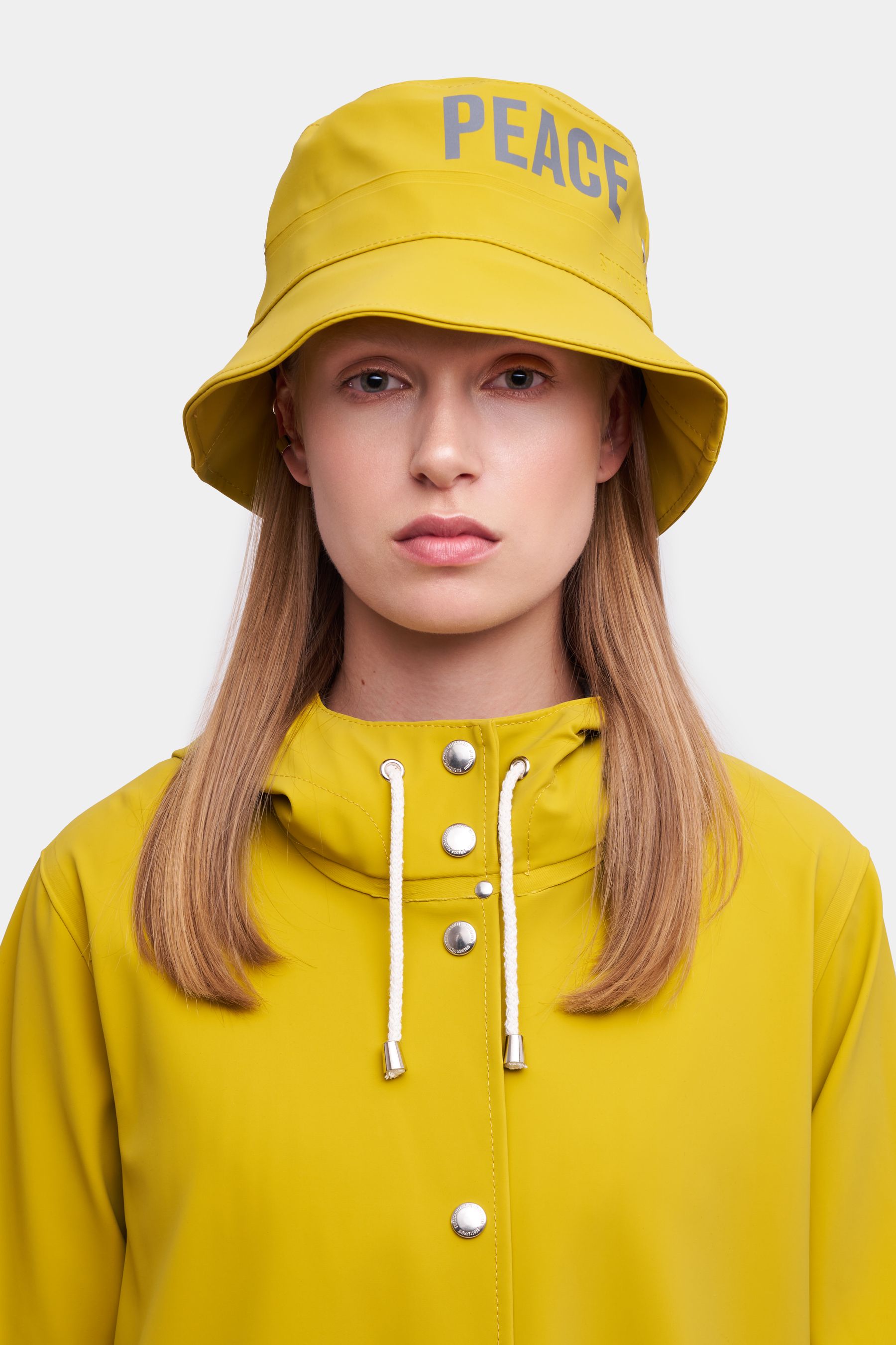 stutterheim beckholmen matte bucket hat gold accessories hats-and-scarves bucket-hats