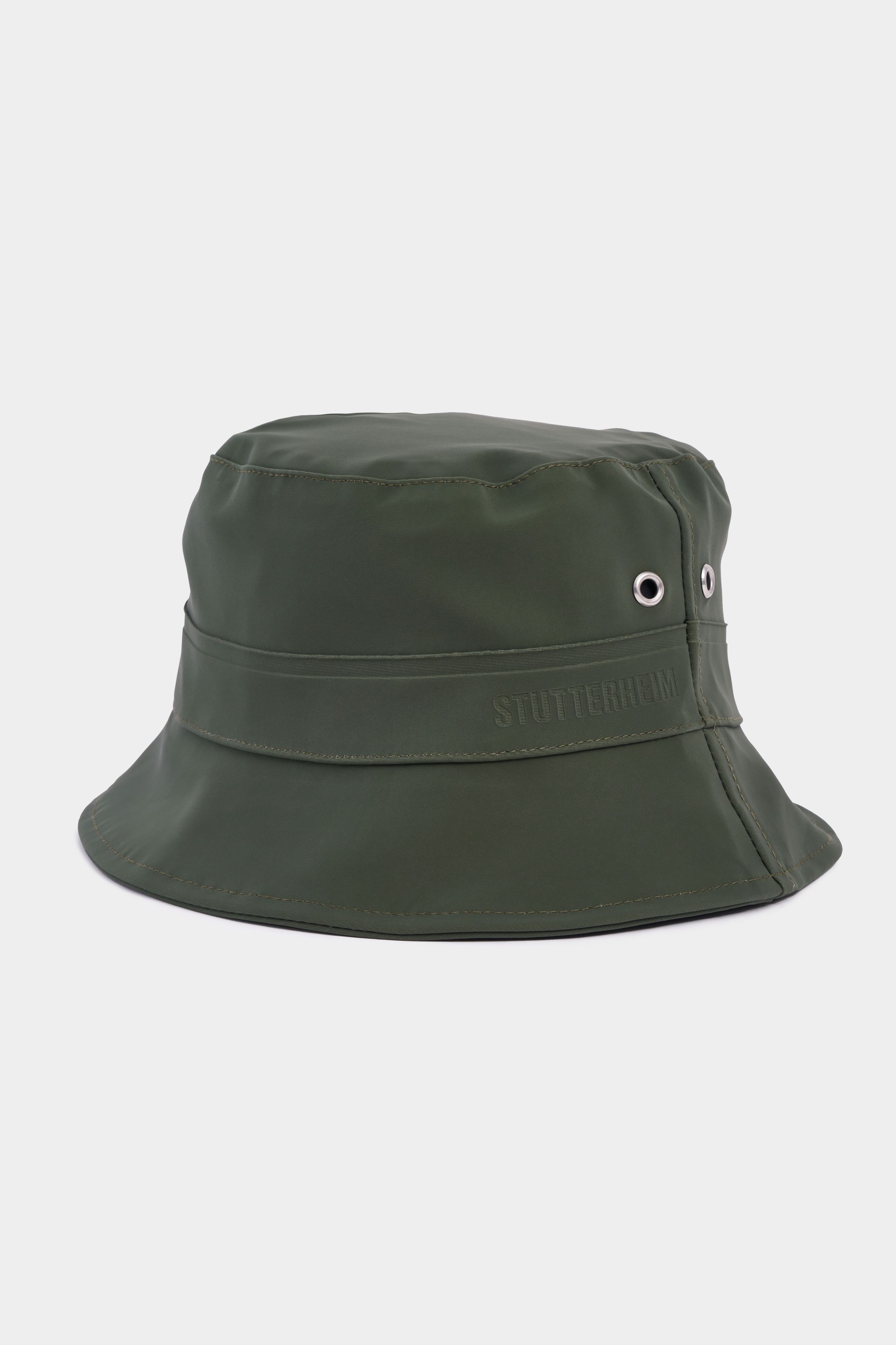 stutterheim beckholmen matte bucket hat green accessories hats-and-scarves bucket-hats