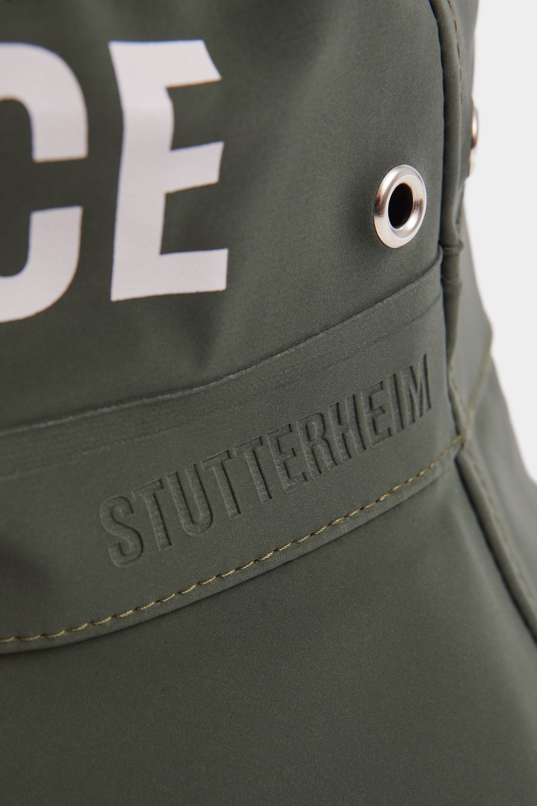 stutterheim beckholmen matte bucket hat dark green accessories hats-and-scarves bucket-hats