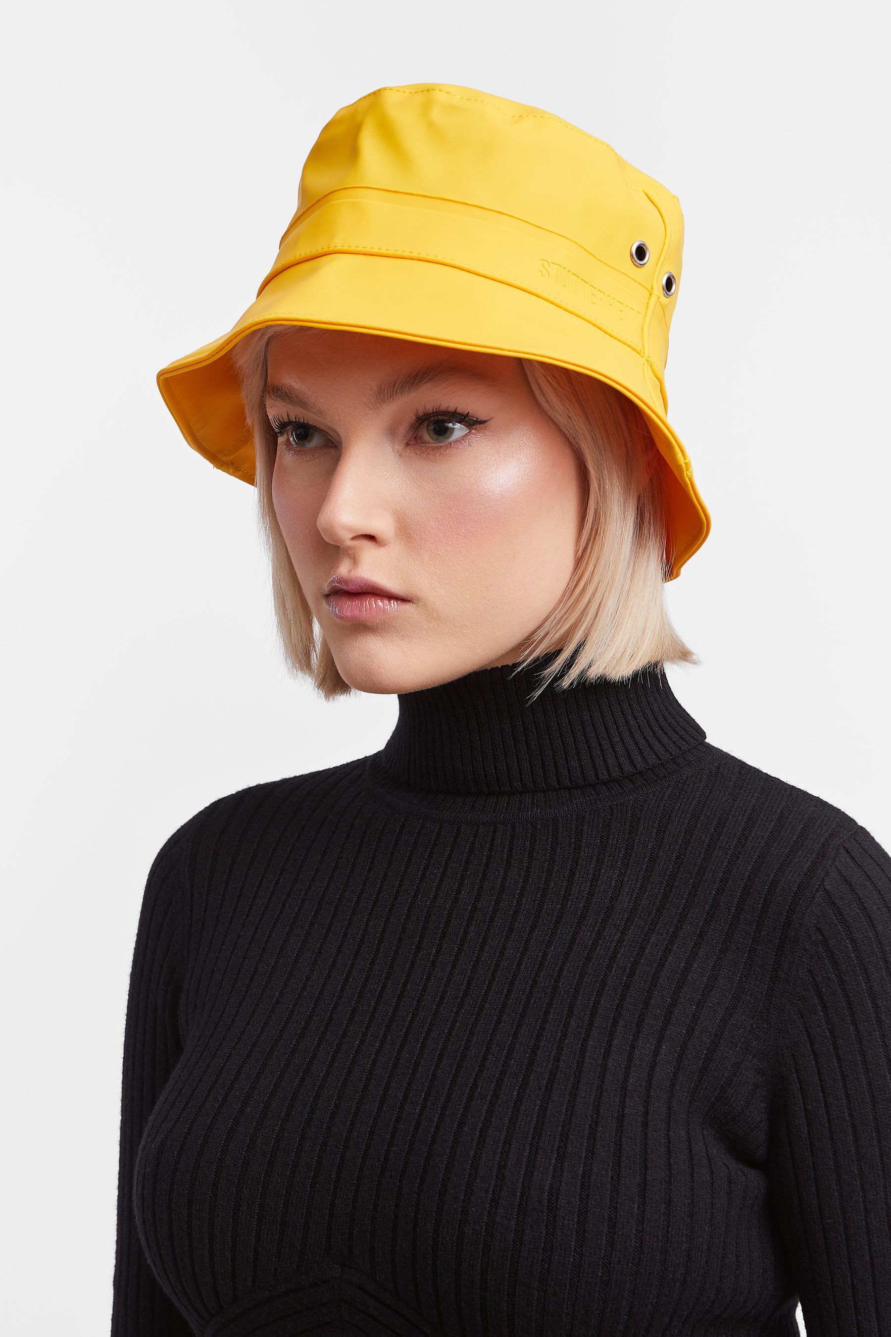 stutterheim beckholmen bucket hat yellow accessories hats-and-scarves bucket-hats