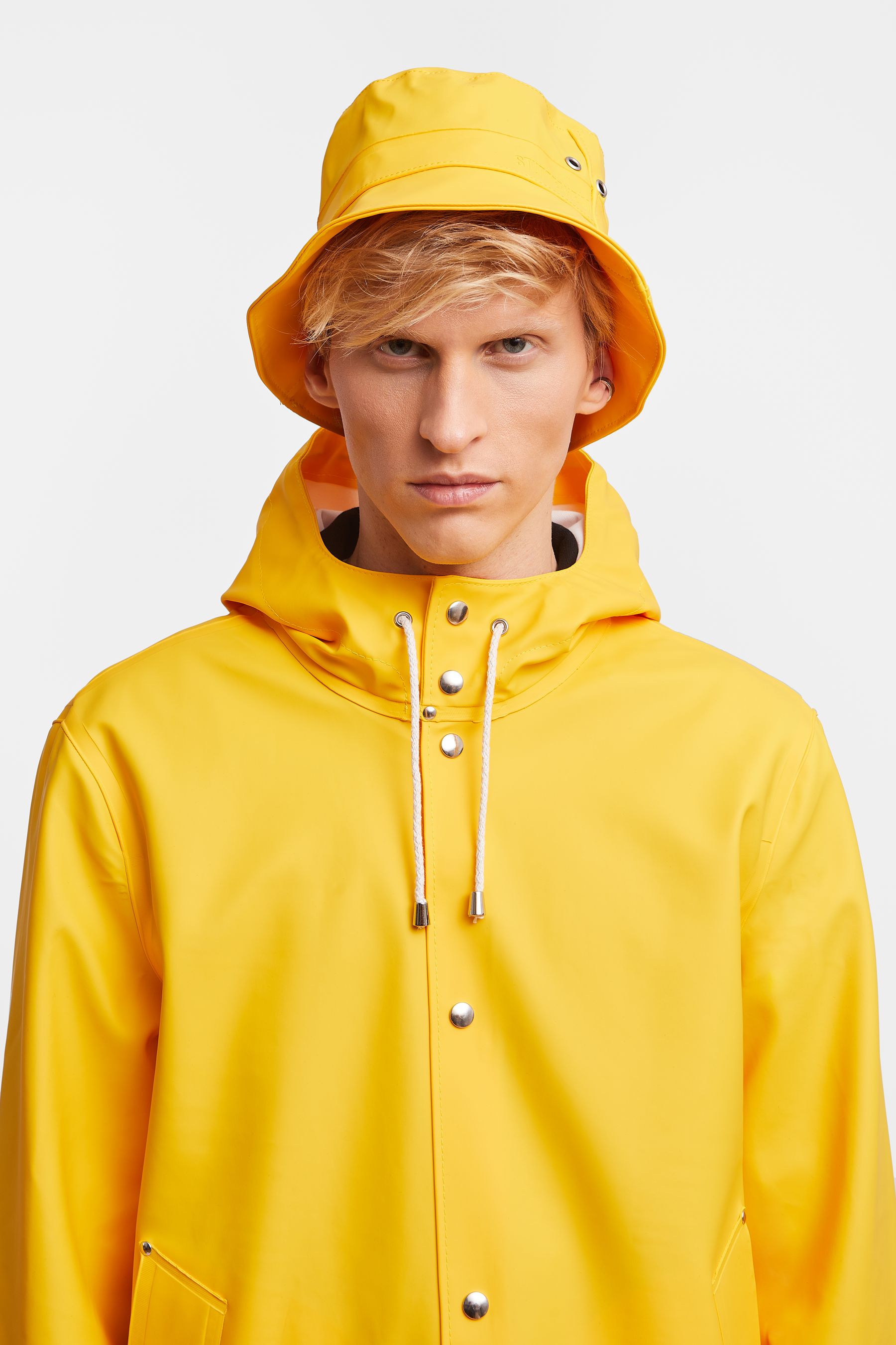 stutterheim beckholmen bucket hat yellow accessories hats-and-scarves bucket-hats